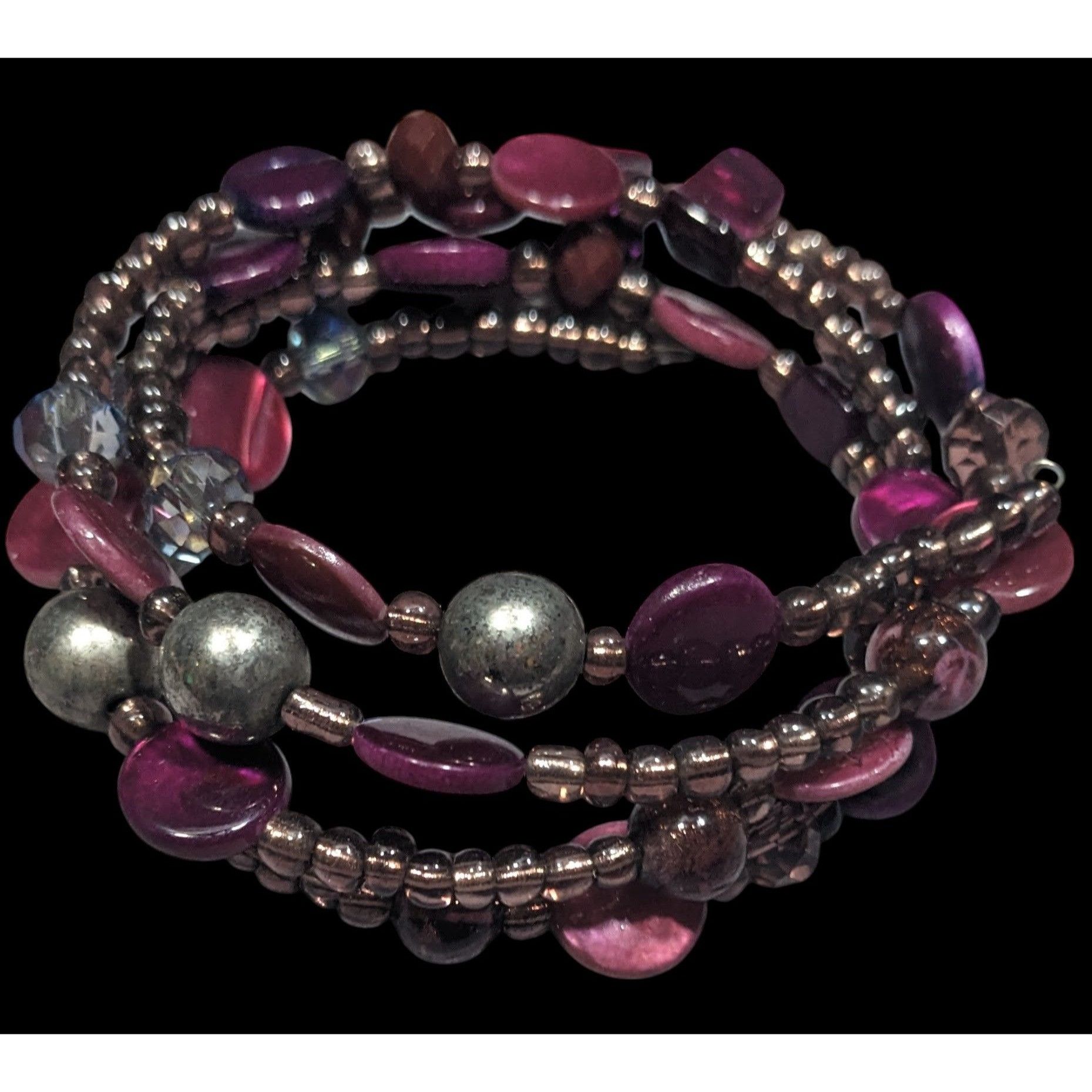 Other Whimsical Mermaidcore Purple And Silver Tone Shell And Glass Size ONE SIZE - 1 Thumbnail