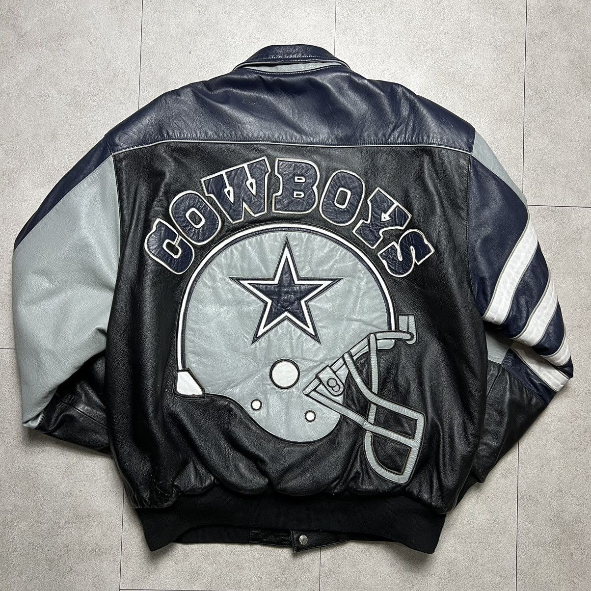 Jeff Hamilton × NFL Jeff Hamilton NFL Cow Boy Virsity Leather Bomber Jacket Size US L / EU 52-54 / 3 - 2 Thumbnail