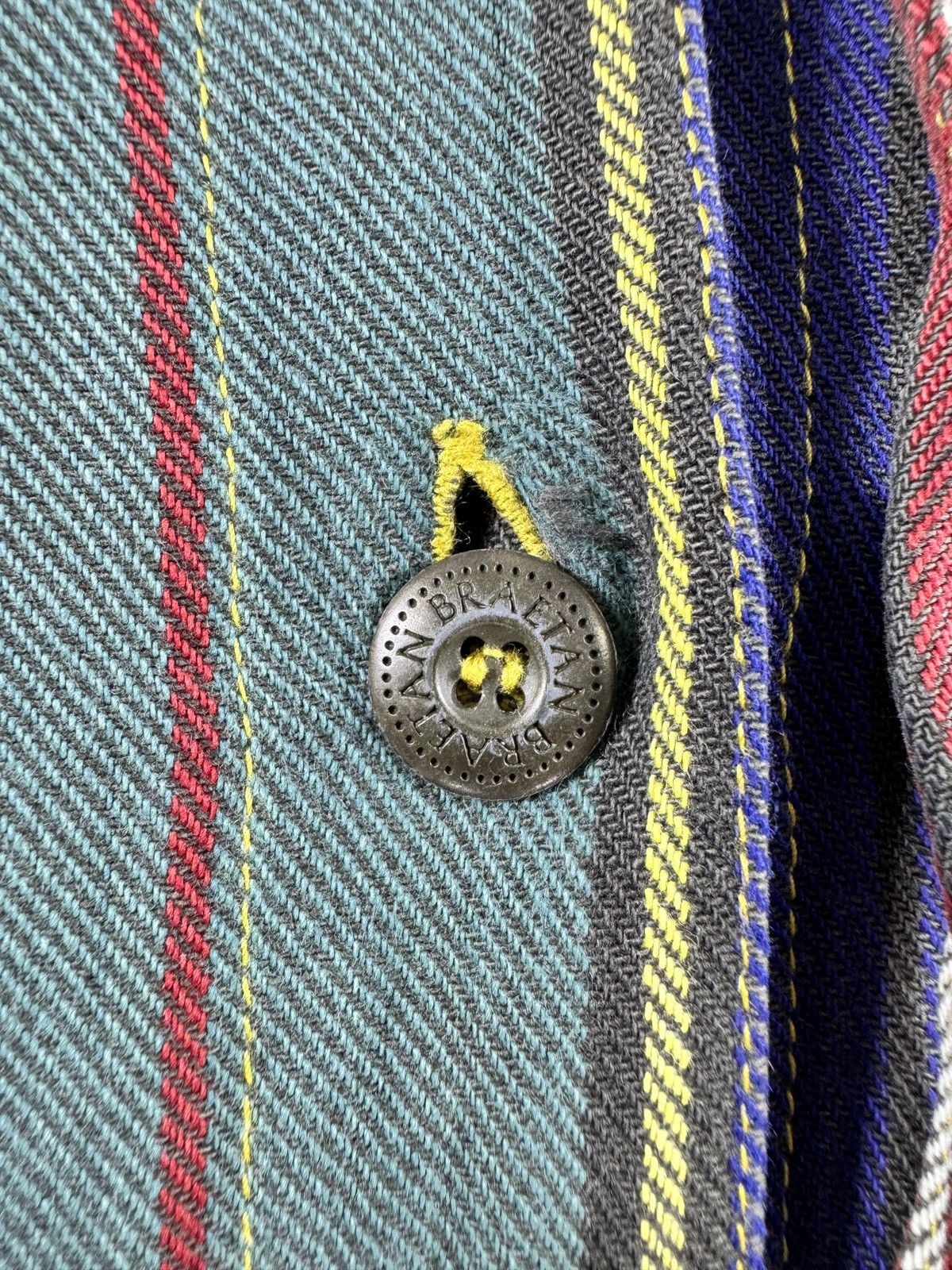 Japanese Brand 🔥 Braetan stripes Hoodie button light Jacket Size US XL / EU 56 / 4 - 4 Thumbnail