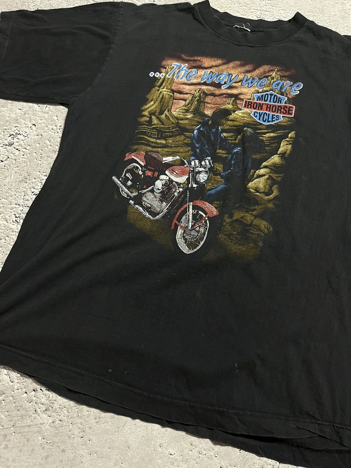 Vintage Vintage Y2K Motor Iron Horse Cycles Shirt Biker T shirt Tee Size US XXL / EU 58 / 5 - 6 Thumbnail