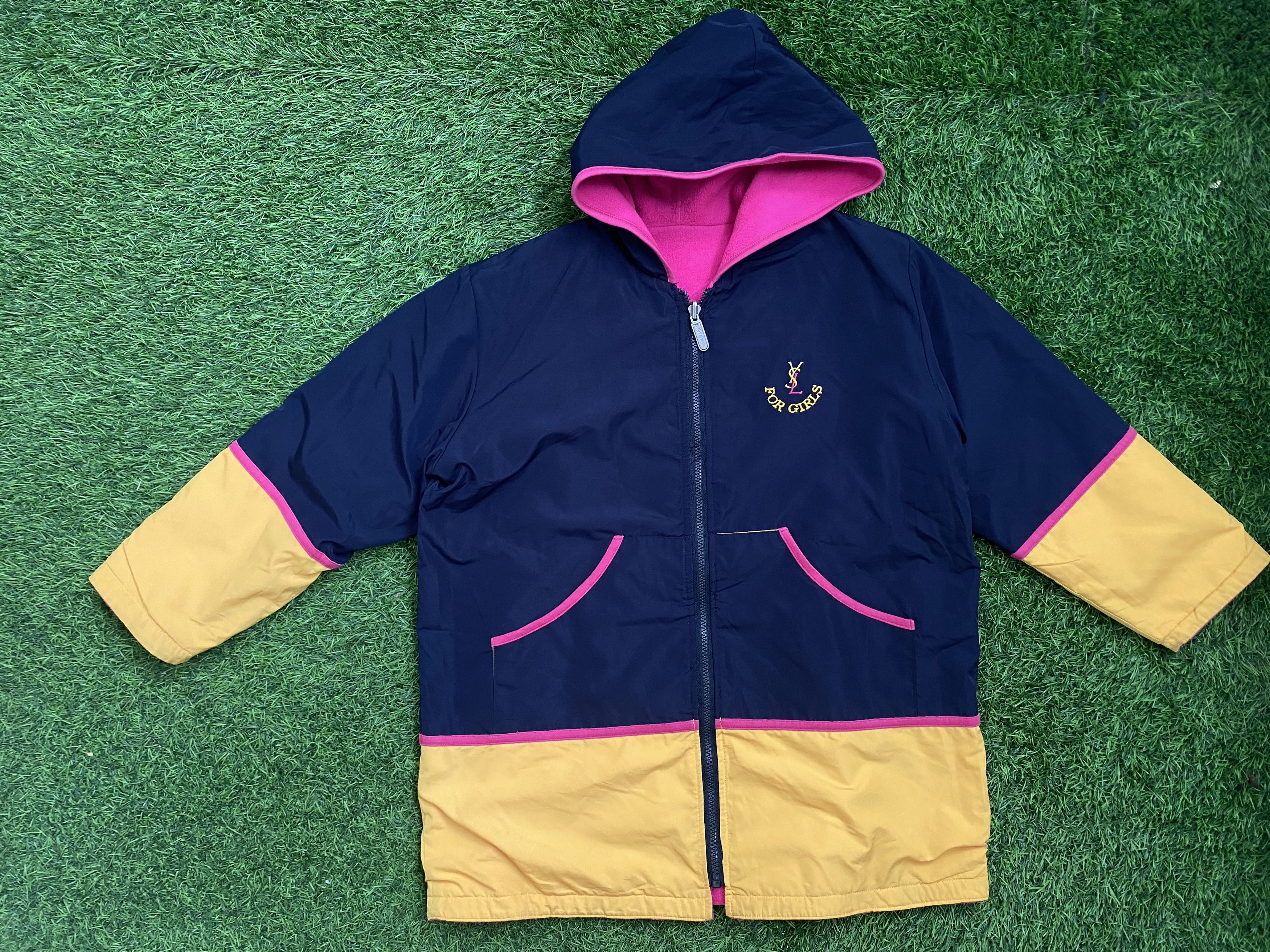 Zipper Saint Laurent Fur Hoodie Vintage Yves Saint Laurent