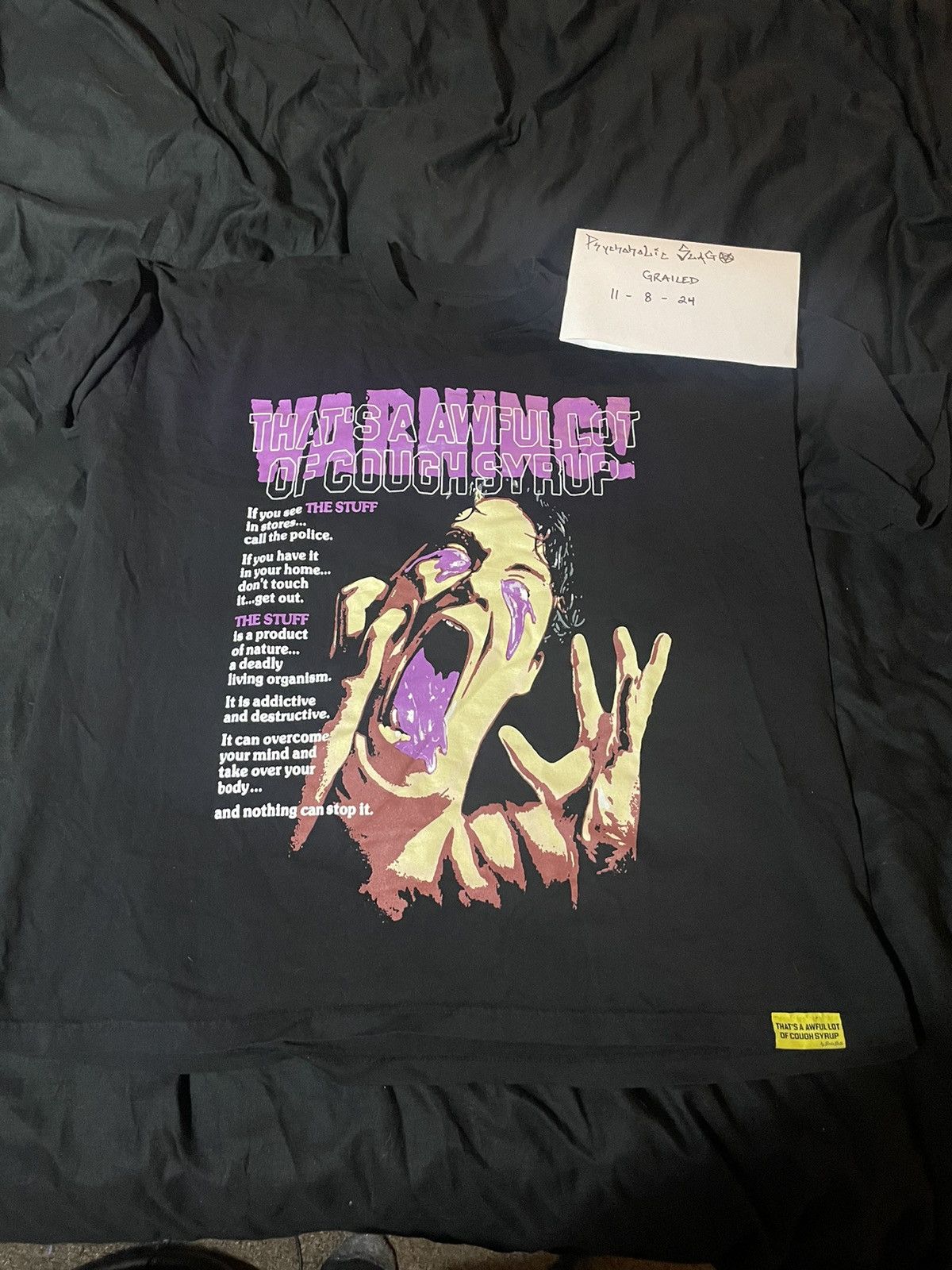 Awful Lot of Cough Syrup Awful lot of cough syrup Halloween Horror Stuff shirt XXL Size US XXL / EU 58 / 5 - 1 Thumbnail