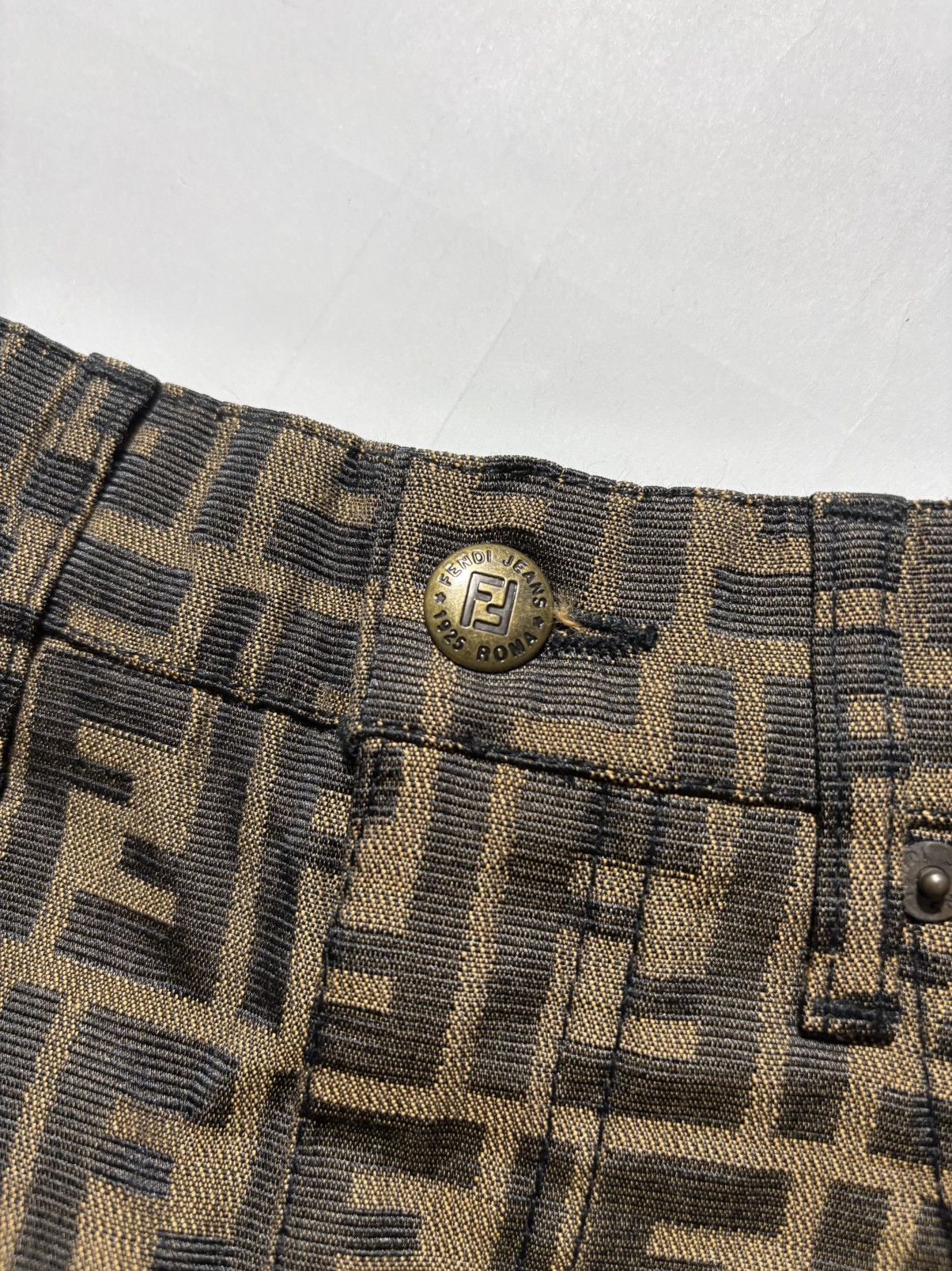 Fendi FENDI 1990-2000s ZUCCA MONOGRAM SKIRT Size 22" - 5 Thumbnail