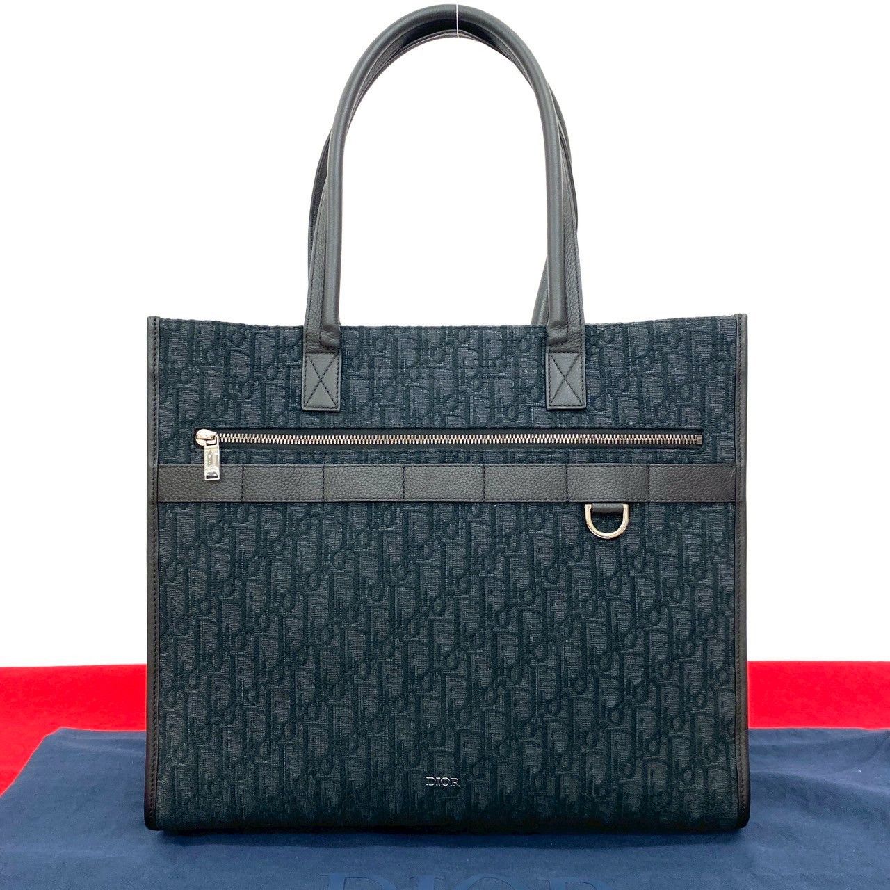 Dior Dior Christian Dior Safari Oblique Canvas Leather Tote Bag Canvas Tote Bag DUTY FREE for USA Size ONE SIZE - 1 Thumbnail