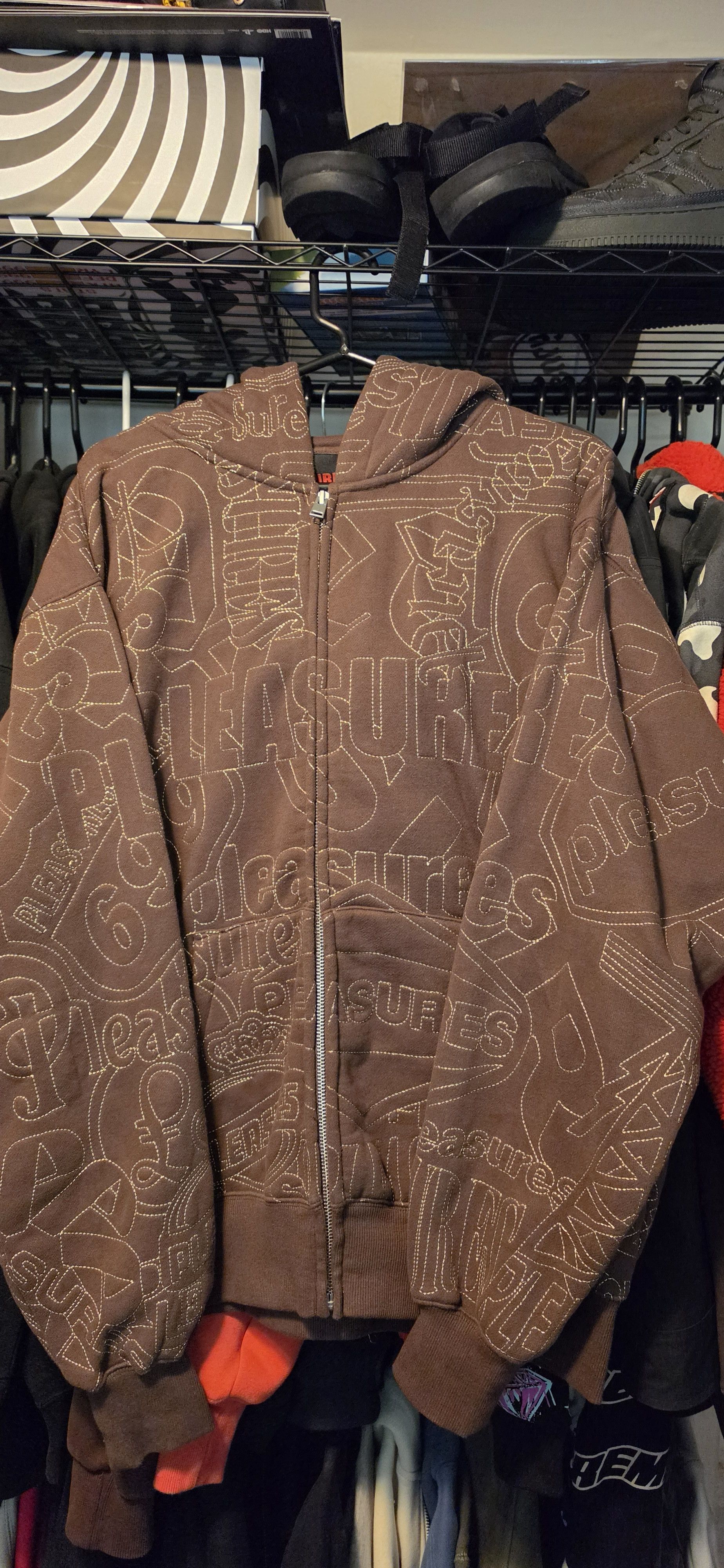 Pleasures Pleasures Stitched Zip Up Size US L / EU 52-54 / 3 - 1 Thumbnail
