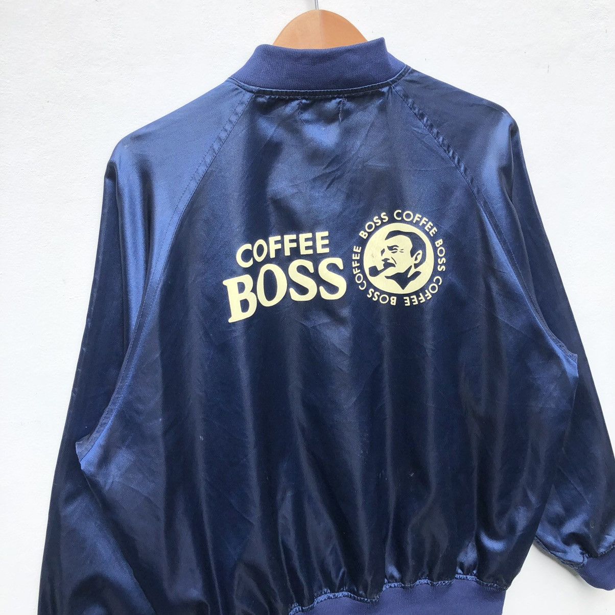 Vintage Vintage Suntory Coffee Boss Varsity Jacket Spellout Back Hit Size US L / EU 52-54 / 3 - 6 Thumbnail