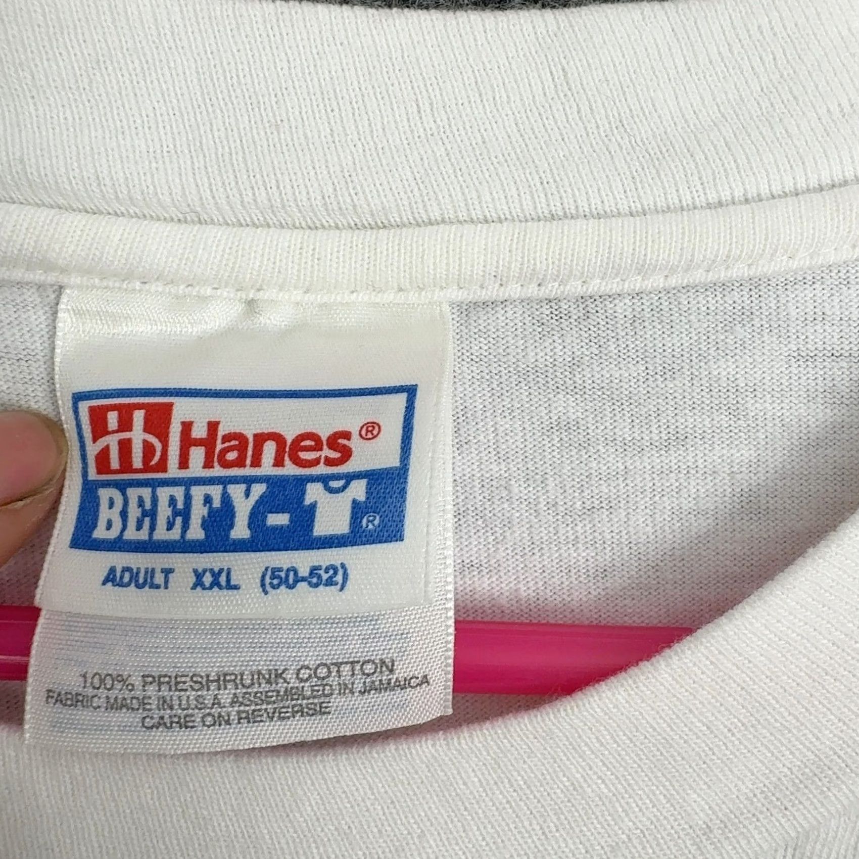 Hanes VINTAGE Hanes T Shirt Mens 2XL White Cotton Martha's Vineyard Oak Bluffs 90s Graphic Tee Mens Size US XXL / EU 58 / 5 - 5 Thumbnail