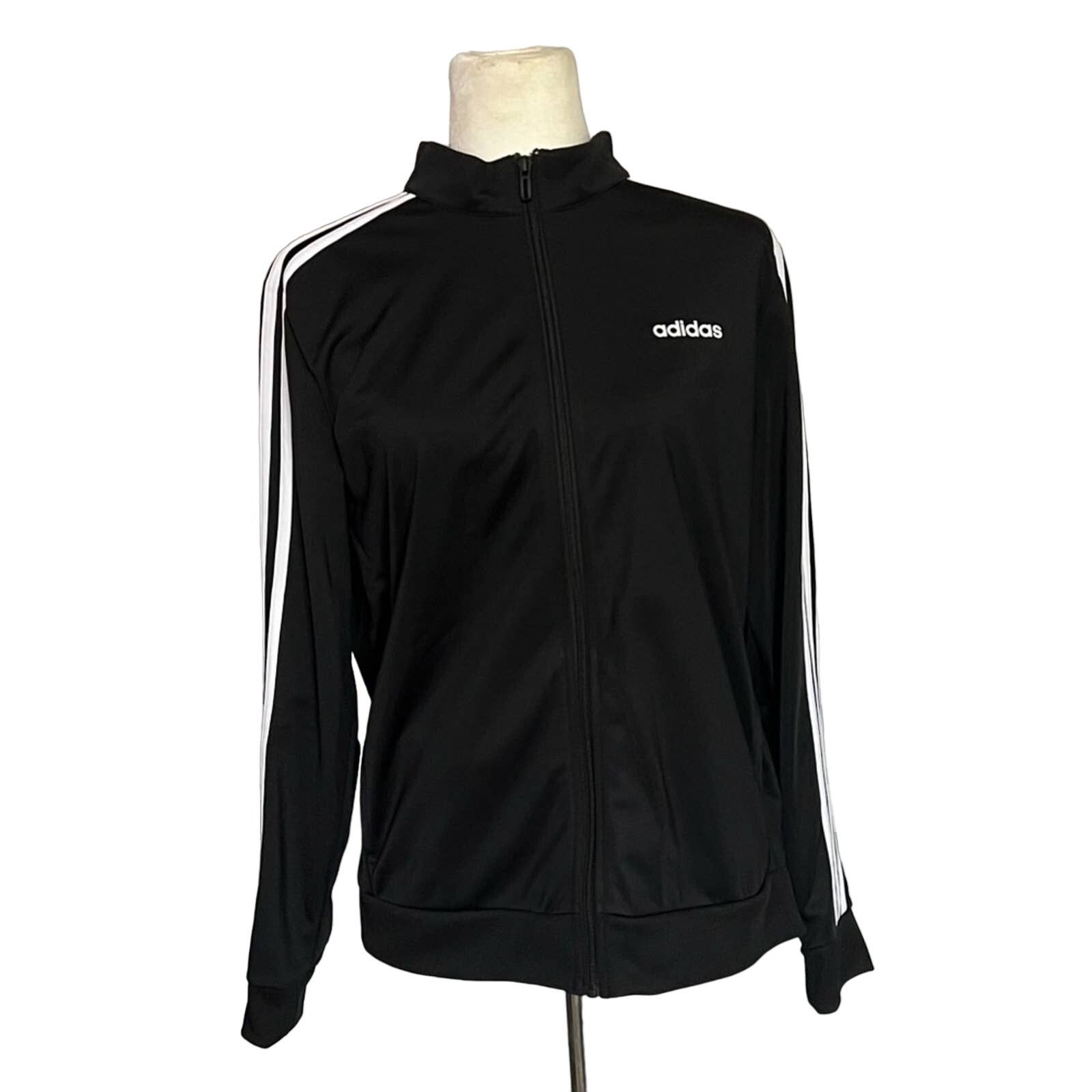 Adidas ADIDAS-Men’s XL Black Track Jacket Size US XL / EU 56 / 4 - 1 Thumbnail
