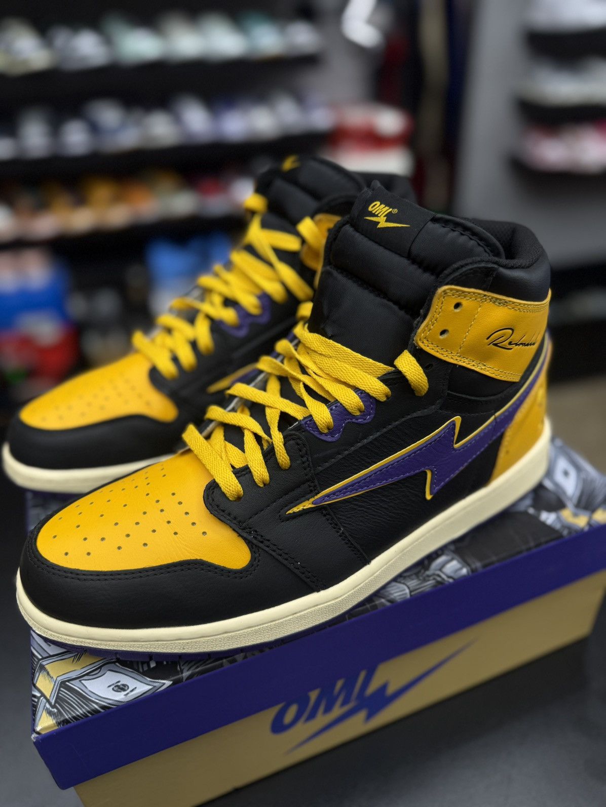 Designer OMI In Hellcat Sneakers Kobe Lakers Colors Size 13US Size US 13 / EU 46 - 5 Thumbnail
