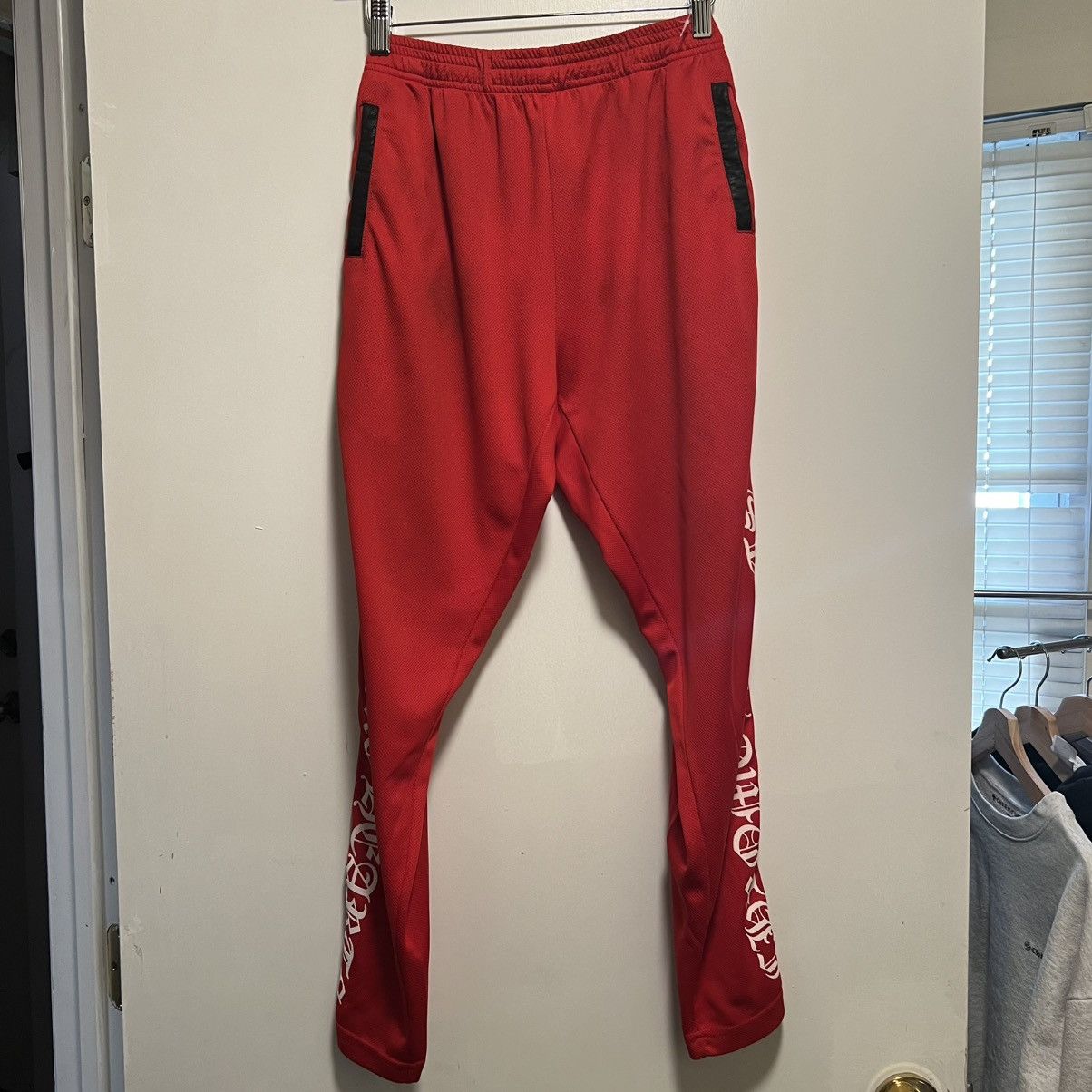 Chrome Hearts Chrome Hearts Breakaway Track Pants Red Size US 27 - 2 Thumbnail