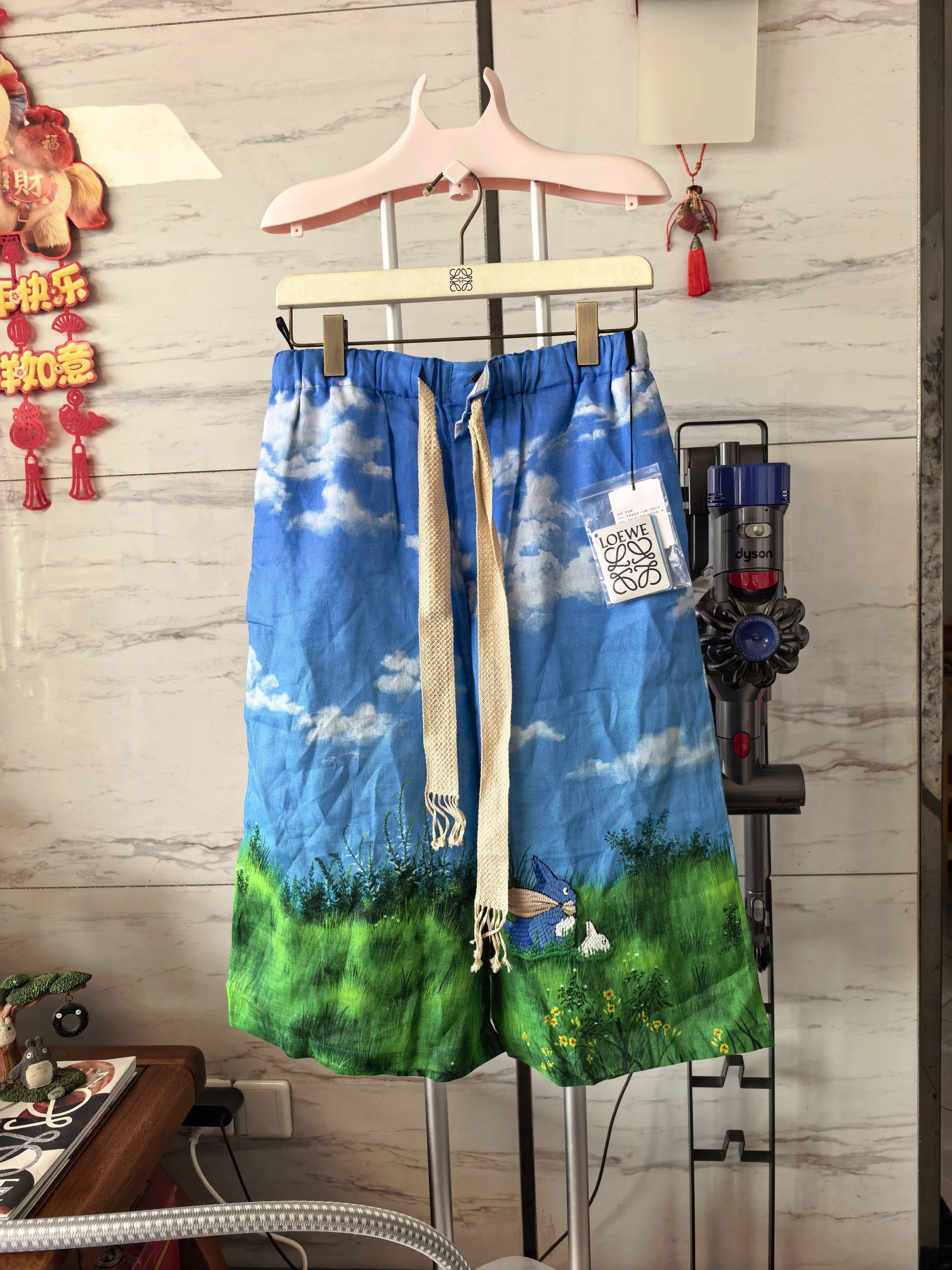 Loewe LOEWE x Totoro Linen 7-Shorts XS Size US 28 / EU 44 - 1 Thumbnail
