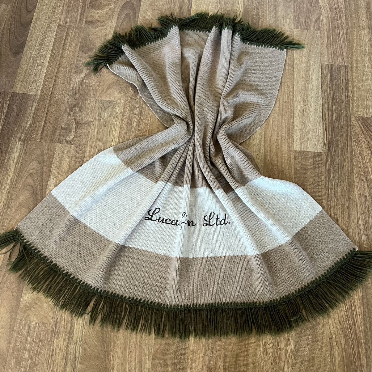 Vintage Lucasfilm Ltd Knit Throw Blanket USA Made Wool Blend Fringe Size ONE SIZE - 12 Thumbnail