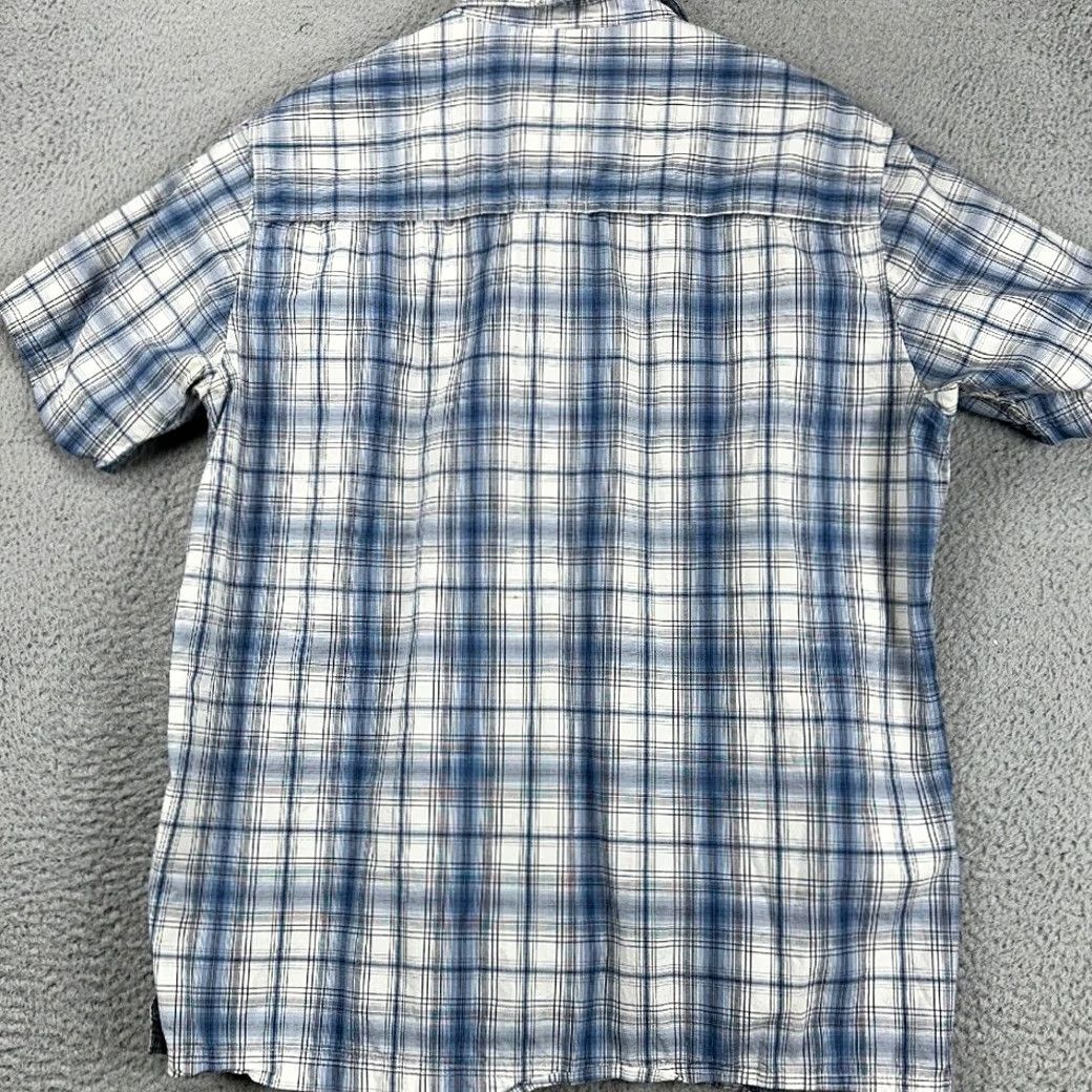 Croft & Barrow VINTAGE Croft Barrow Quick Dry Button Up Shirt Mens Large Blue Plaid Pocket Short Sleeve Size US L / EU 52-54 / 3 - 3 Thumbnail