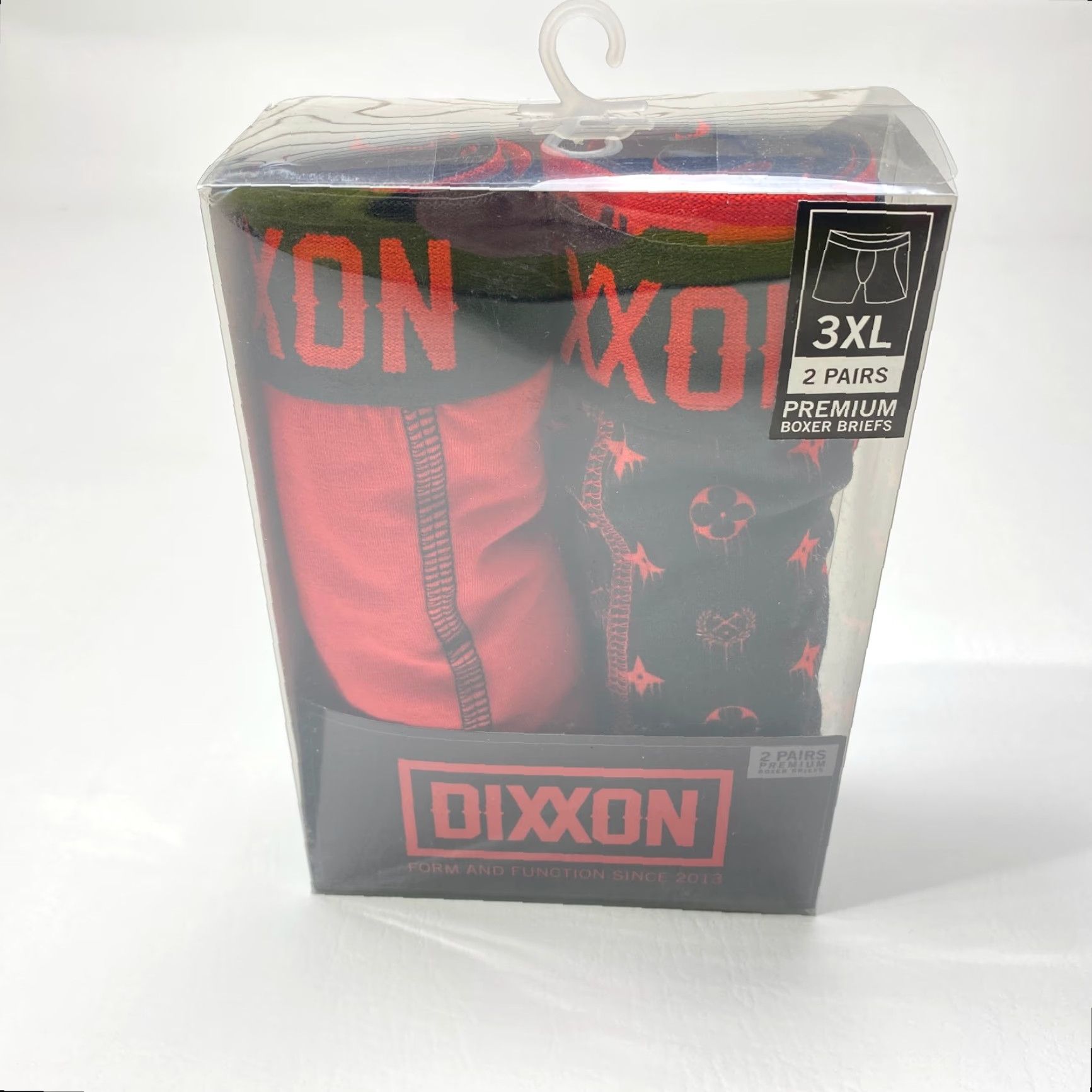 Vintage NEW Dixxon Flannel Co. Premium Boxer Briefs Mens Size XL Red Black 2Pk Underwear Size 48R - 3 Thumbnail