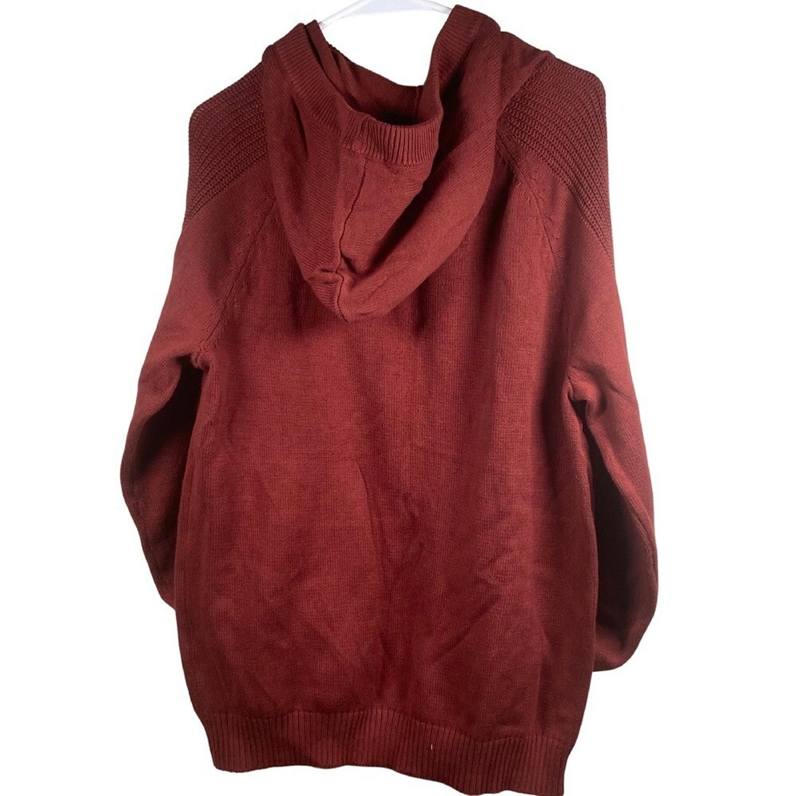 Flag & Anthem Flag & Anthem Knit Hoodie Pullover Maroon Sweater Size M Size US M / EU 48-50 / 2 - 2 Thumbnail