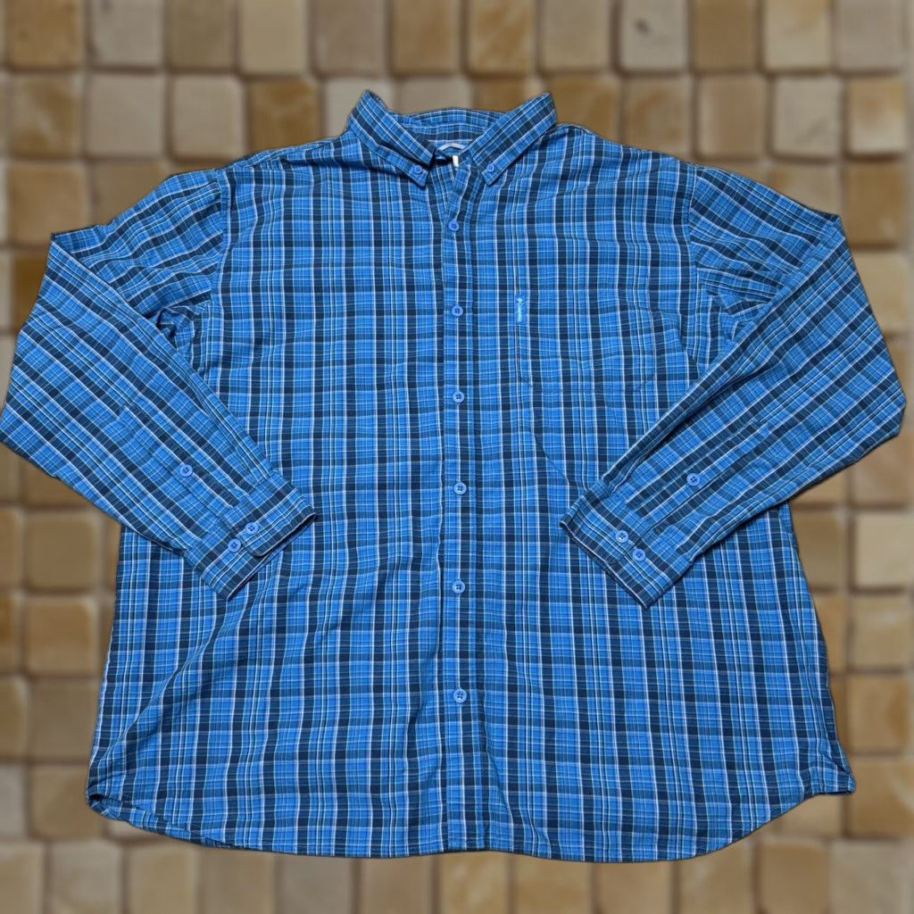 Vintage VINTAGE Columbia Men's Shirt Button-Up Long Sleeve 2XL Blue Plaid Mens Size US XXL / EU 58 / 5 - 1 Thumbnail