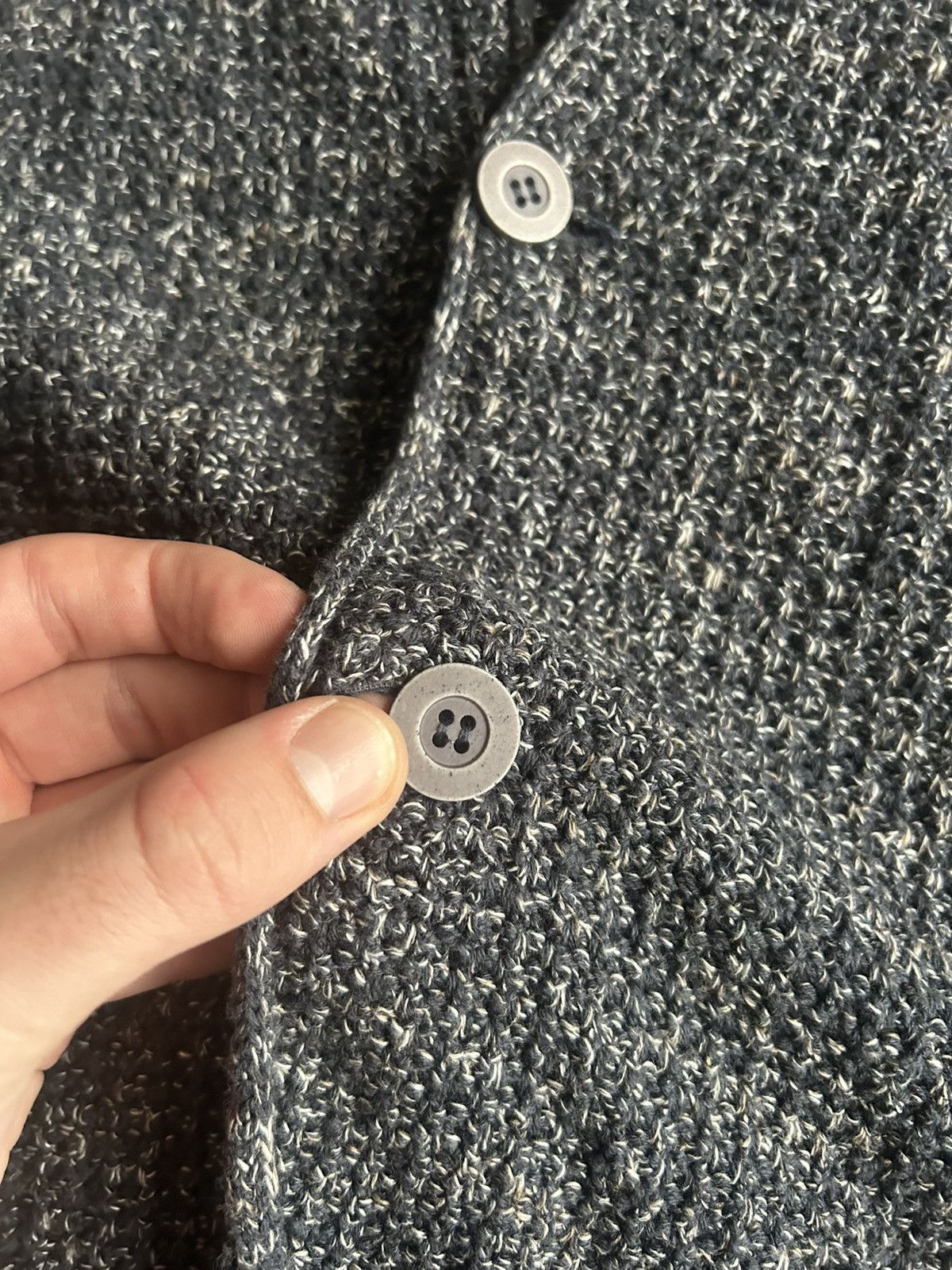 Japanese Brand Falconeri Luxury Knitted Blazer 2 Button Italy Rare Size 50 Size 50R - 5 Thumbnail