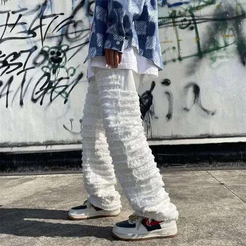 Other Y2k Ripped Baggy Jeans Size US 32 / EU 48 - 2 Thumbnail