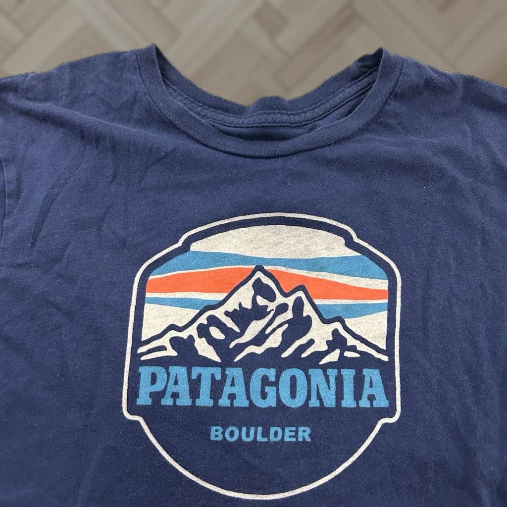Patagonia Patagonia Boulder Slim Fit Short Sleeve T Shirt Mens M Blue Size US M / EU 48-50 / 2 - 1 Thumbnail