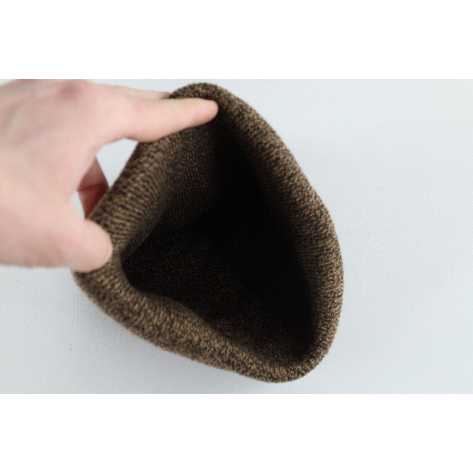 Carhartt × Vintage Y2K Carhartt Spell Out Box Logo Leeco Steel Knit Beanie Hat Size ONE SIZE - 8 Thumbnail