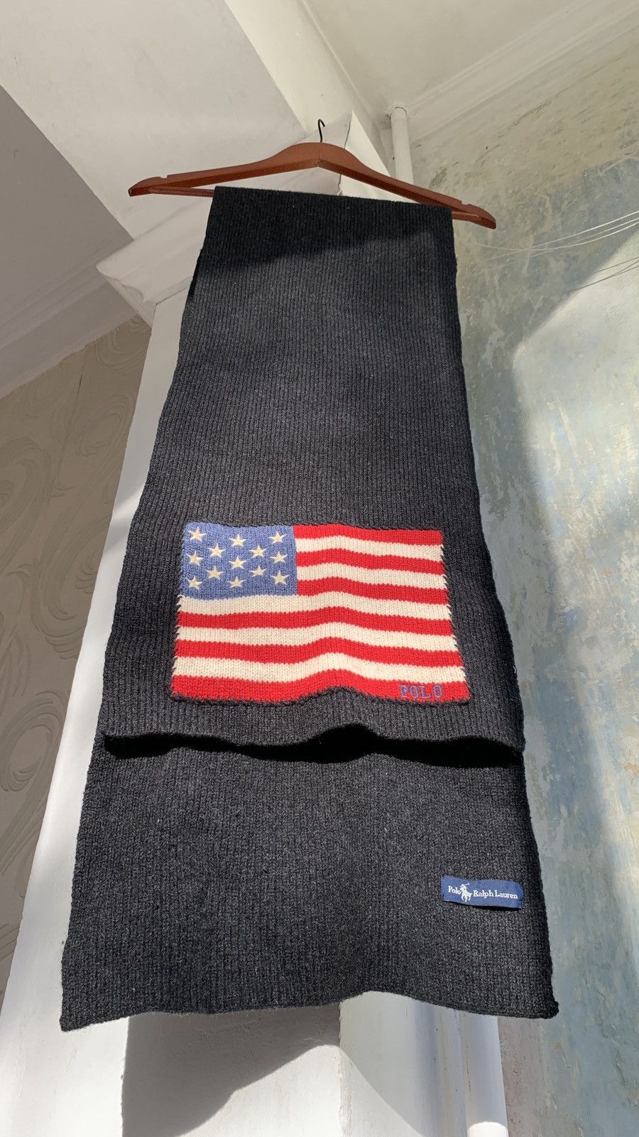 Vintage 🇺🇸 Polo Ralph Lauren USA Scarf Y2K VTG Hype Size ONE SIZE - 3 Thumbnail