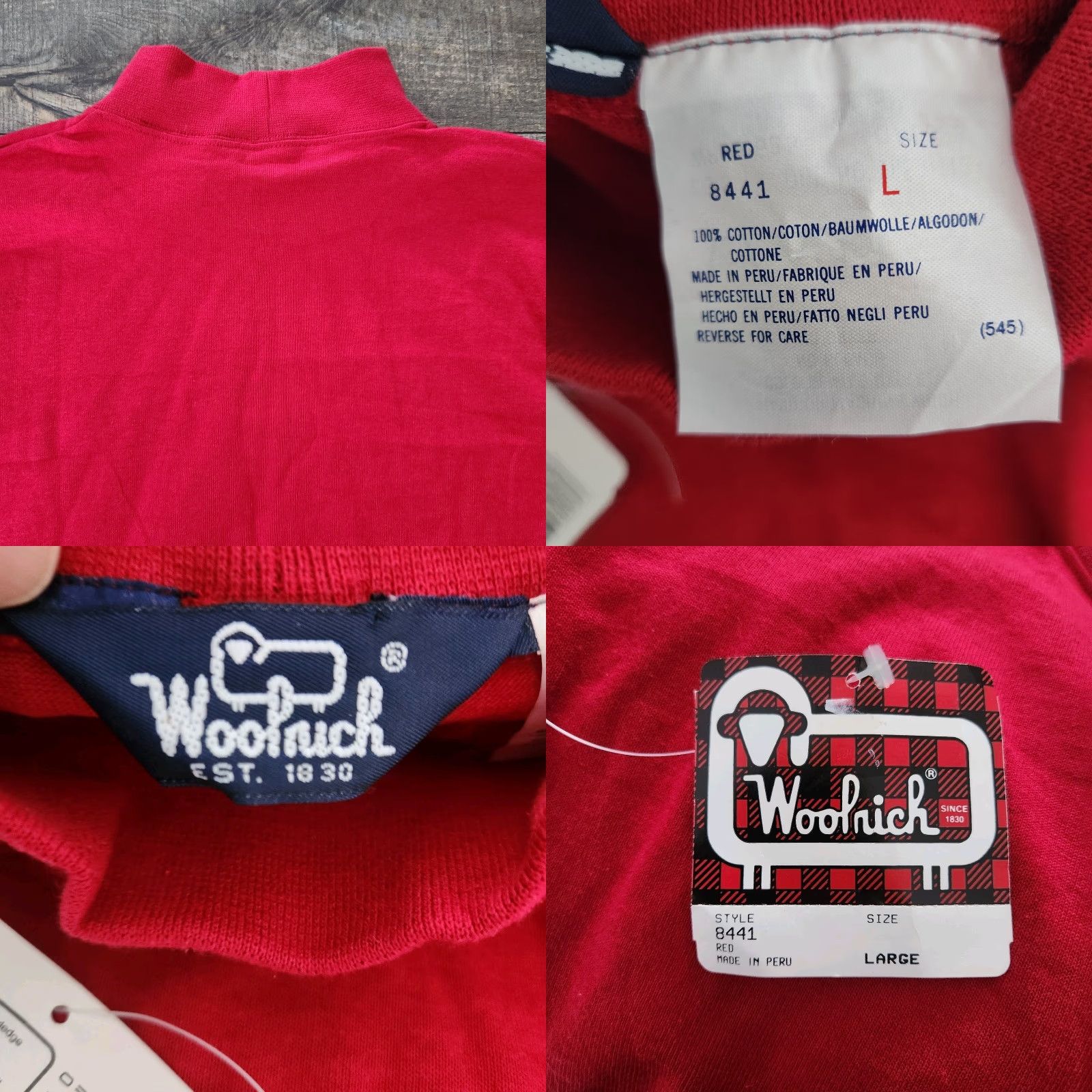 Vintage Woolrich Mock Neck Long Sleeve Shirt Mens L Red Pullover Baselayer New Size US L / EU 52-54 / 3 - 8 Thumbnail