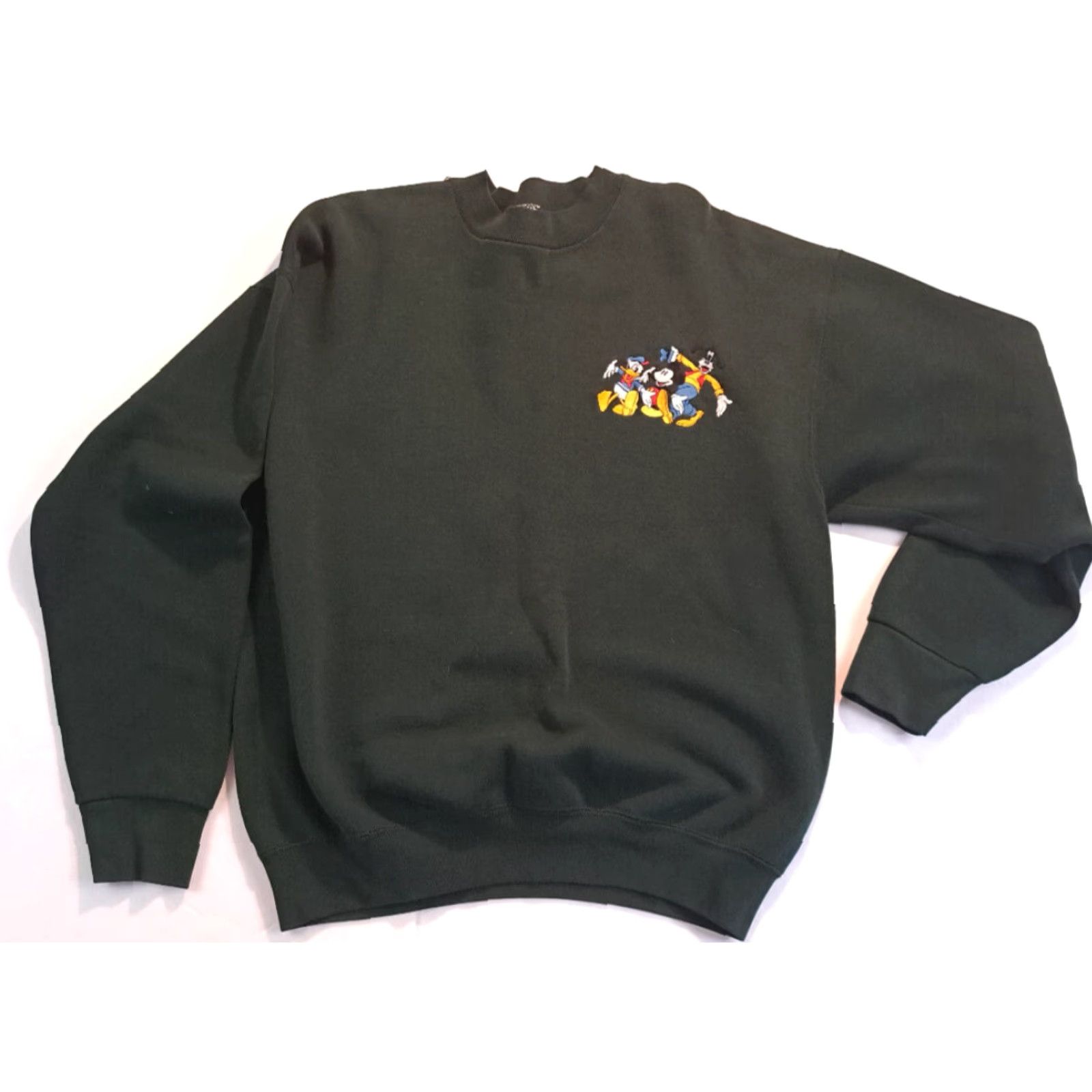 X-LARGE Dancing Donald, Mickey, and Goofy X-Large USA Made Sweatshirt Mickey&Company Green Size US XL / EU 56 / 4 - 2 Thumbnail