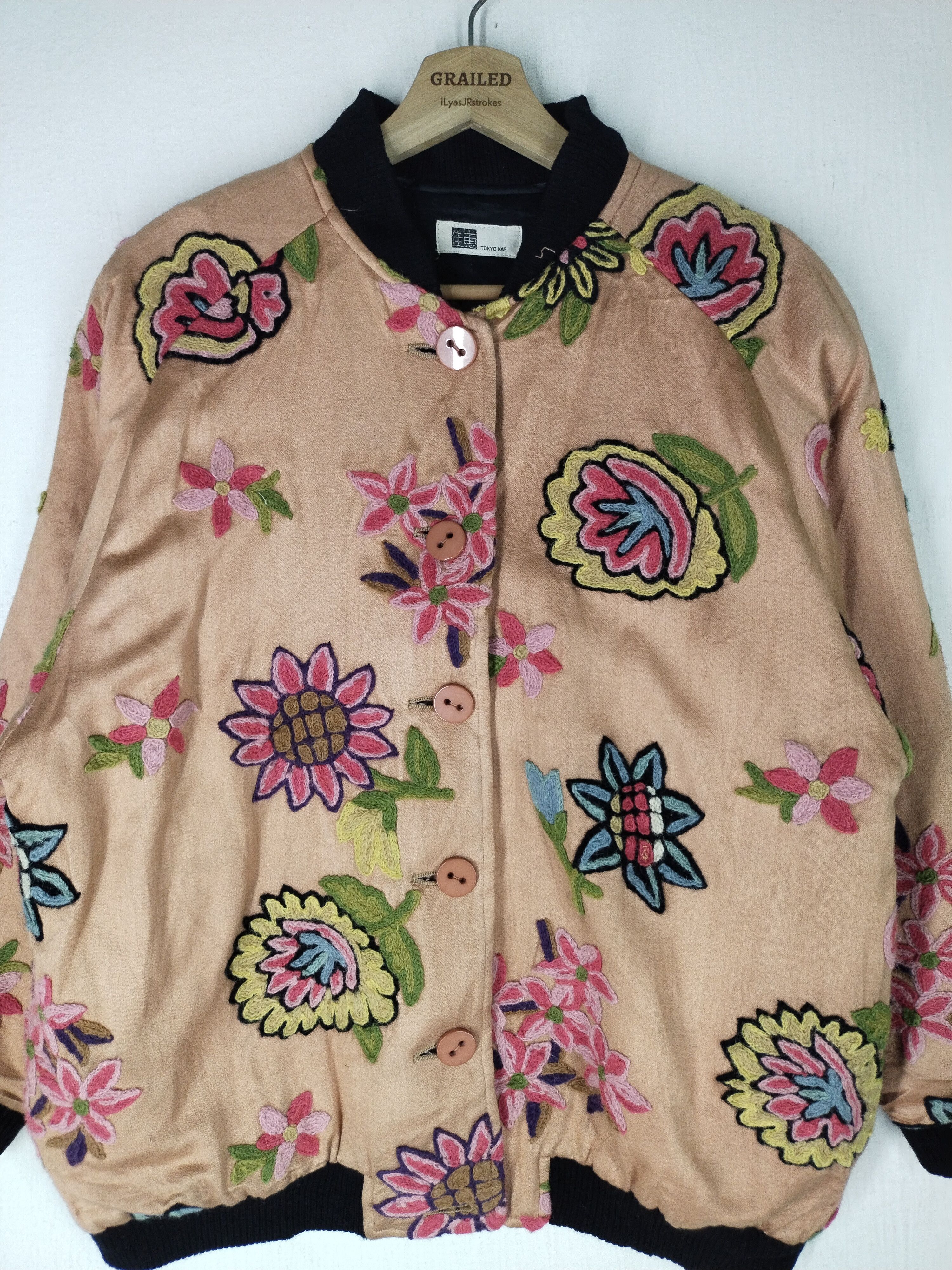 If Six Was Nine × Japanese Brand Vintage Tokyo Kea Embroidery Flower Jacket Size US L / EU 52-54 / 3 - 2 Thumbnail