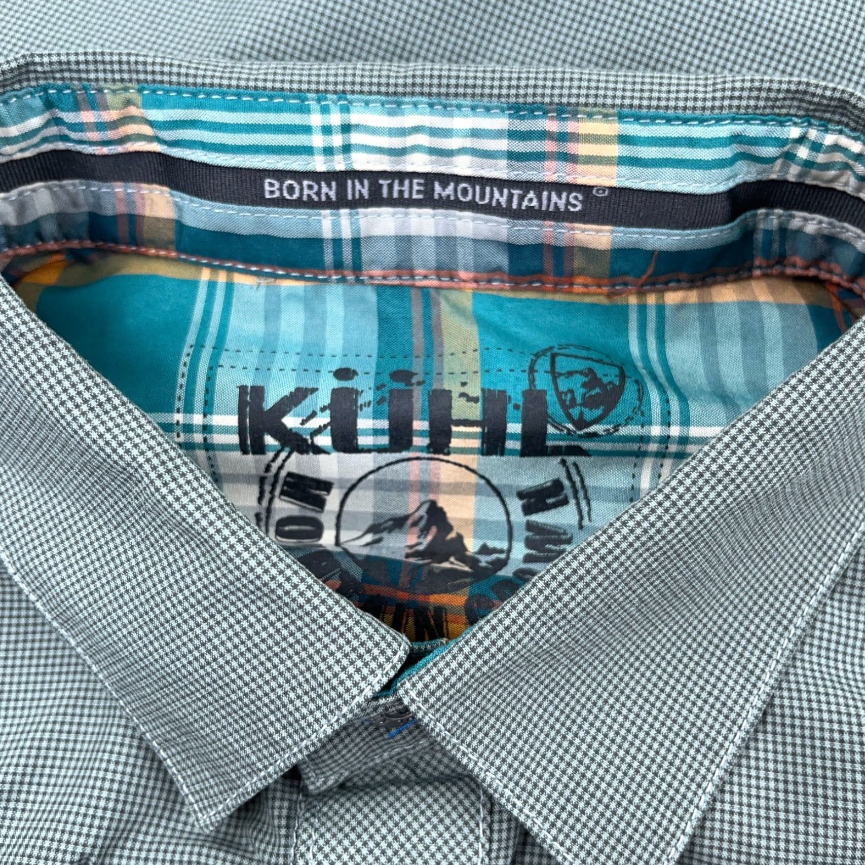 Vintage Kuhl Shirt Men Small Green Plaid Button-Up Pocket Eluxur Performance Camp Hiking All Seasons UV Size US S / EU 44-46 / 1 - 7 Thumbnail