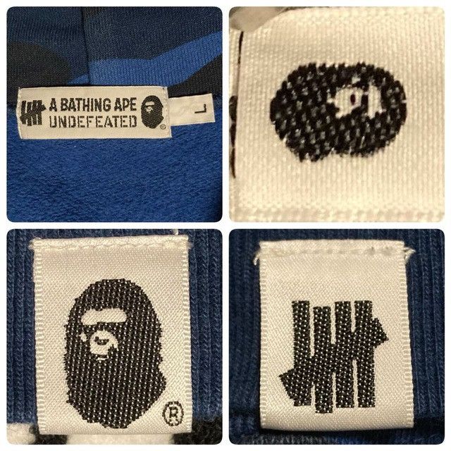 Bape × Undefeated BAPE × Undefeated BIG APE HEAD pullover hoodie a bathing ape Size US L / EU 52-54 / 3 - 7 Thumbnail