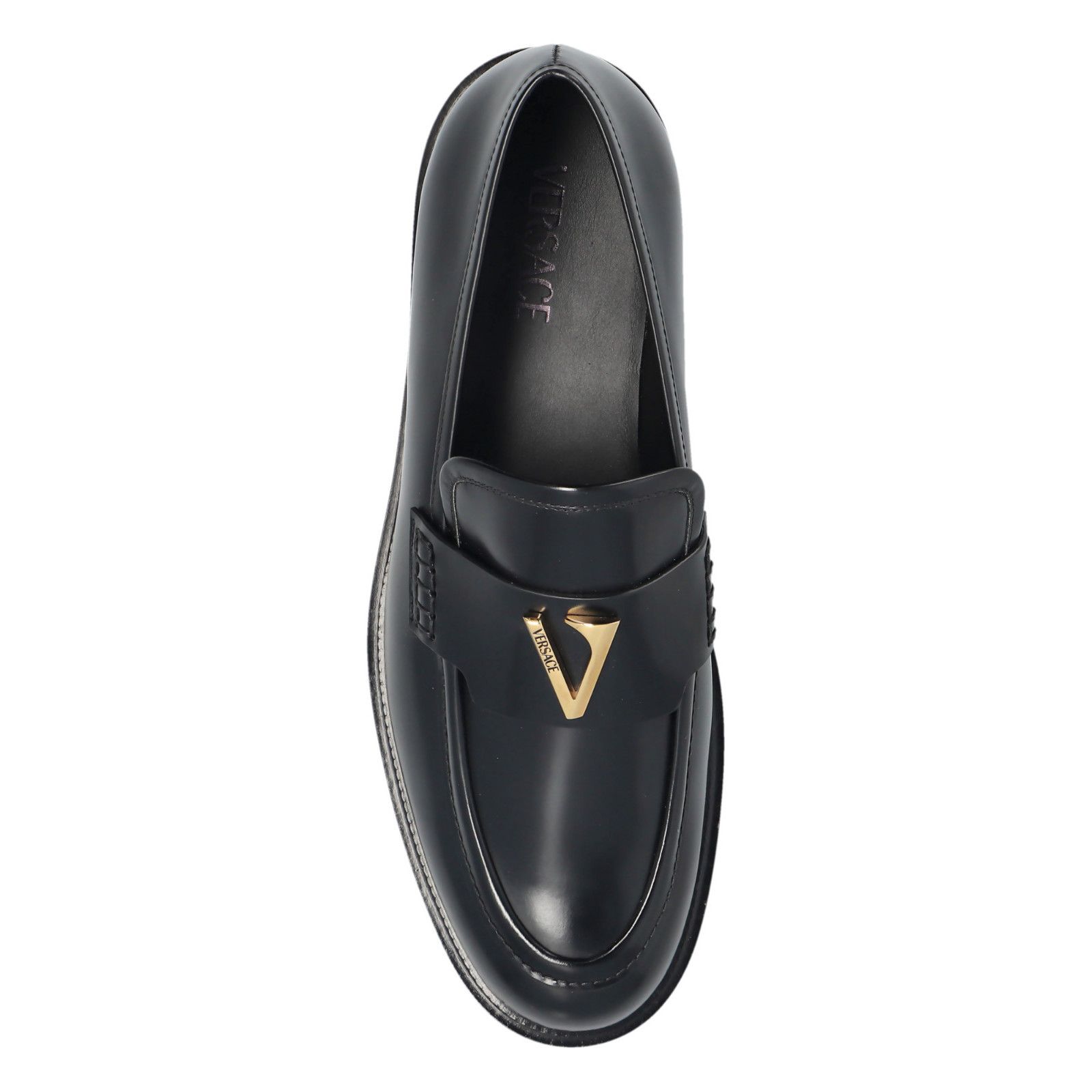 Versace VERSACE Black Leather Loafers New And Authentic (Men's size: Size US 7 / EU 40 - 4 Thumbnail