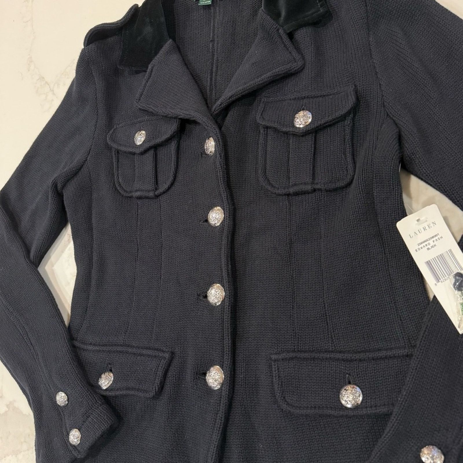 Lauren Ralph Lauren Lauren Ralph Lauren NWT Military Knit Blazer Jacket Womens S Size S / US 4 / IT 40 - 5 Thumbnail