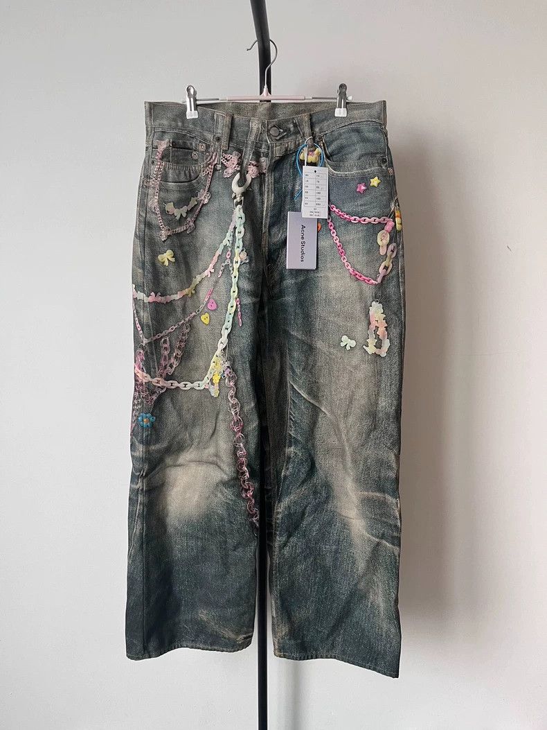 Acne Studios Acne Studios Candy chain low-rise jeans Size US 32 / EU 48 - 1 Thumbnail