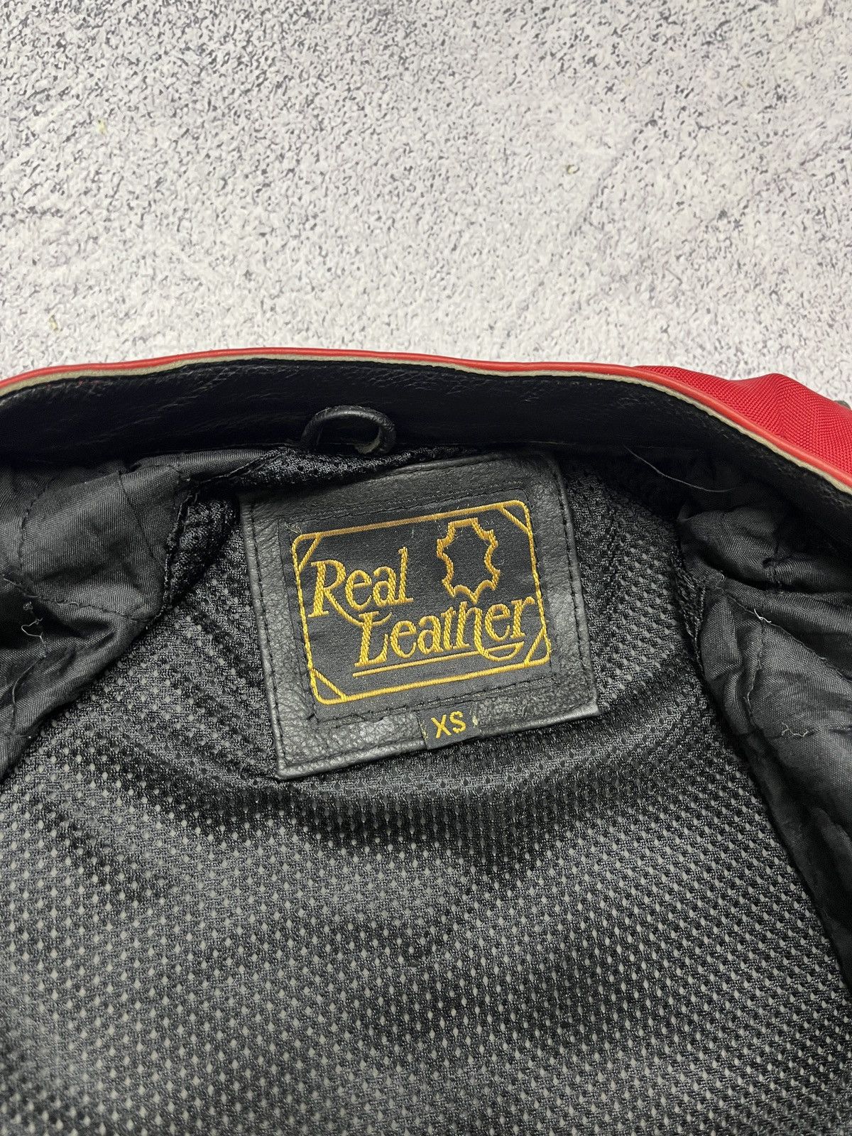 Vintage Crazy Lucky Strike Leather Elements Racing Jacket Moto Rare🔥 Size XS / US 0-2 / IT 36-38 - 13 Thumbnail