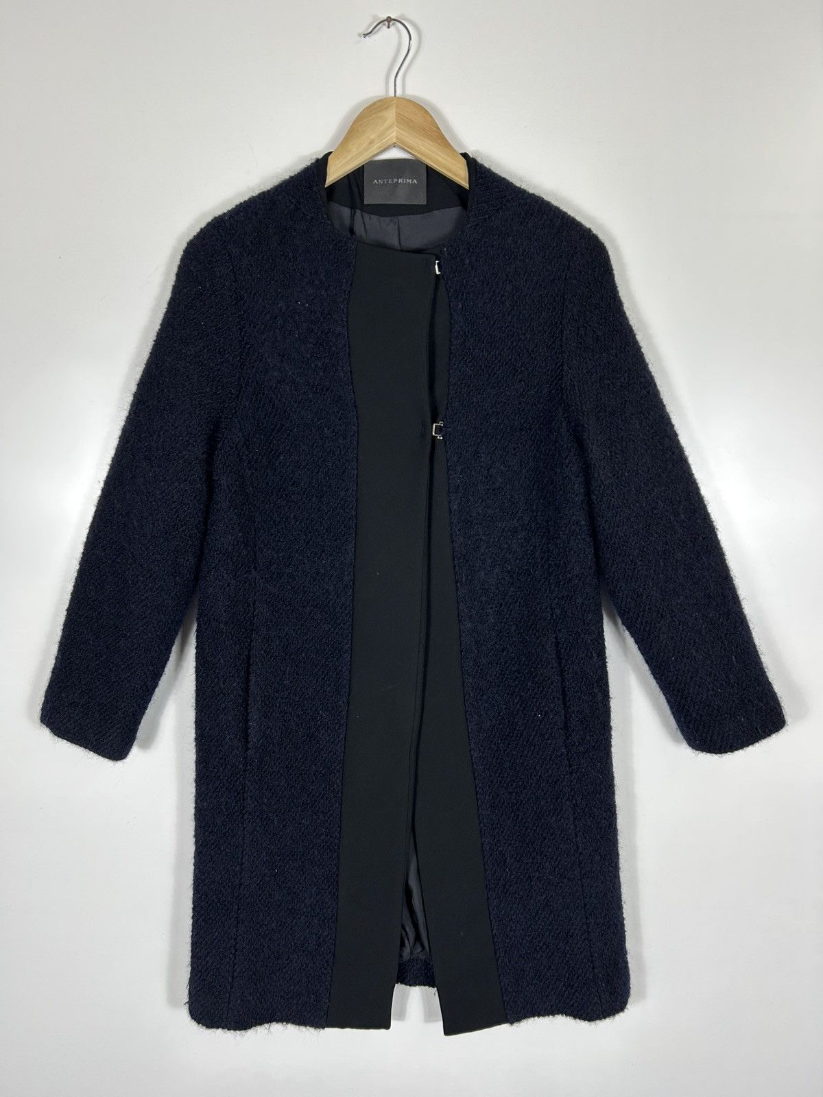 ANTEPRIMA 🔥 ANTEPRIMA Milano Wool Mohair Long Coat Jacket Size XS / US 0-2 / IT 36-38 - 1 Thumbnail
