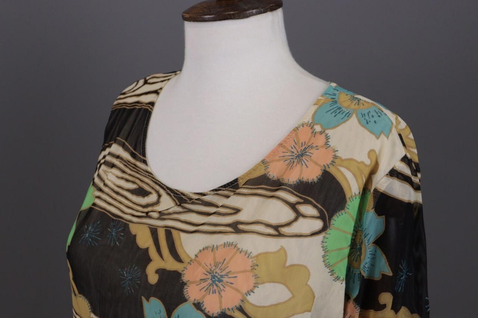 Polo Ralph Lauren Laurel Multicolor Mesh Floral Summer Long Sleeve Top Shirt Size M / US 6-8 / IT 42-44 - 9 Thumbnail