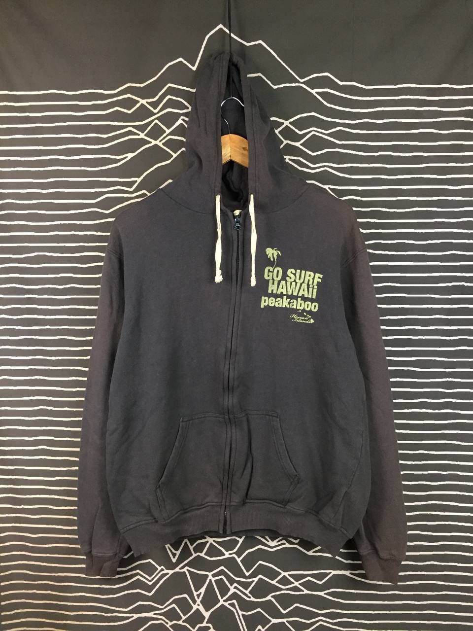 Vintage Vtg Peakaboo Surf Hawaii "Say Aloha" Zip Hoodie Size US XL / EU 56 / 4 - 3 Thumbnail