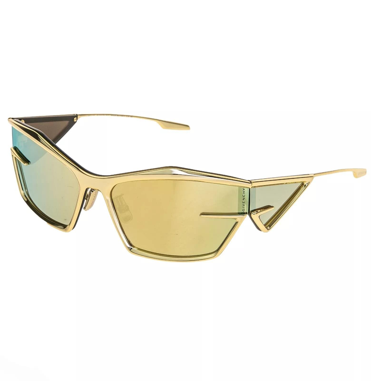 Givenchy GIVENCHY GIV CUT 40066 Gold Mirrored GV40066U Sunglasses Size ONE SIZE - 3 Thumbnail