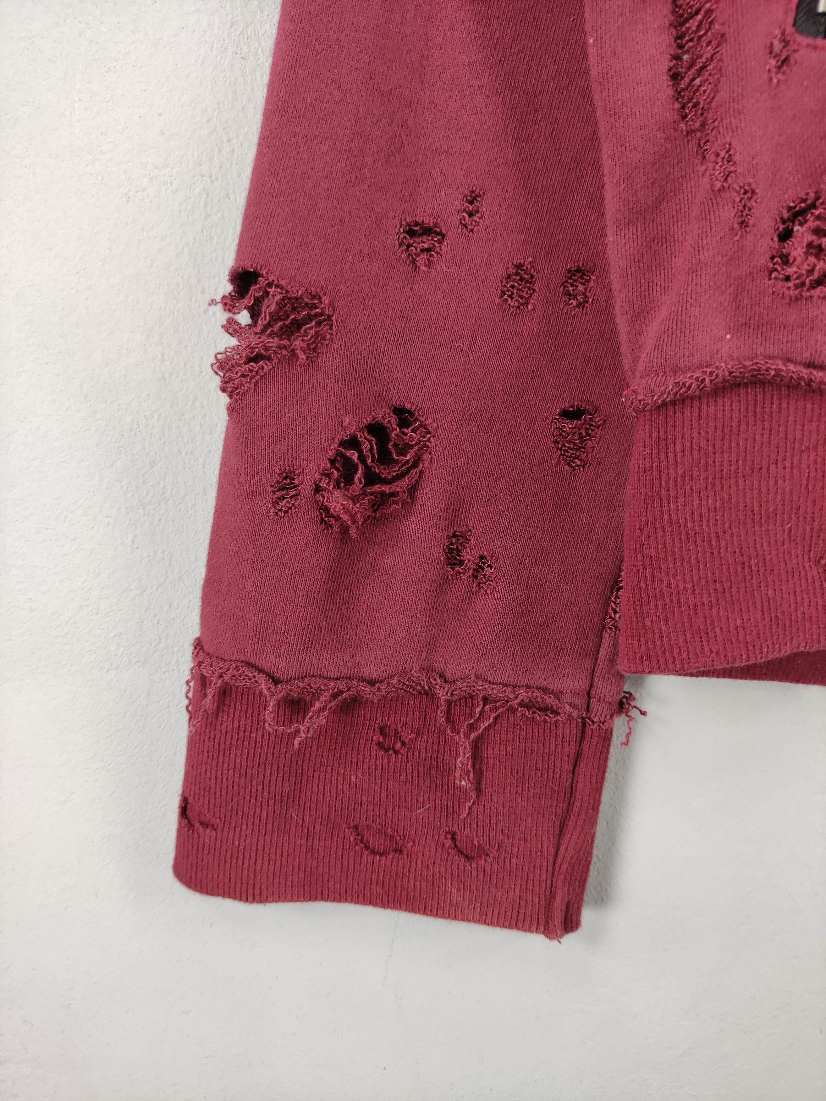 Japanese Brand Vintage Black Flame Distressed Sweatshirt Punk Style Size US XL / EU 56 / 4 - 2 Thumbnail