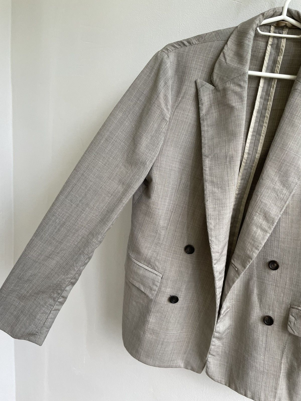 Our Legacy OUR LEGACY Blazer 100% Virgin Wool Beige Tweed Size 46S - 5 Thumbnail