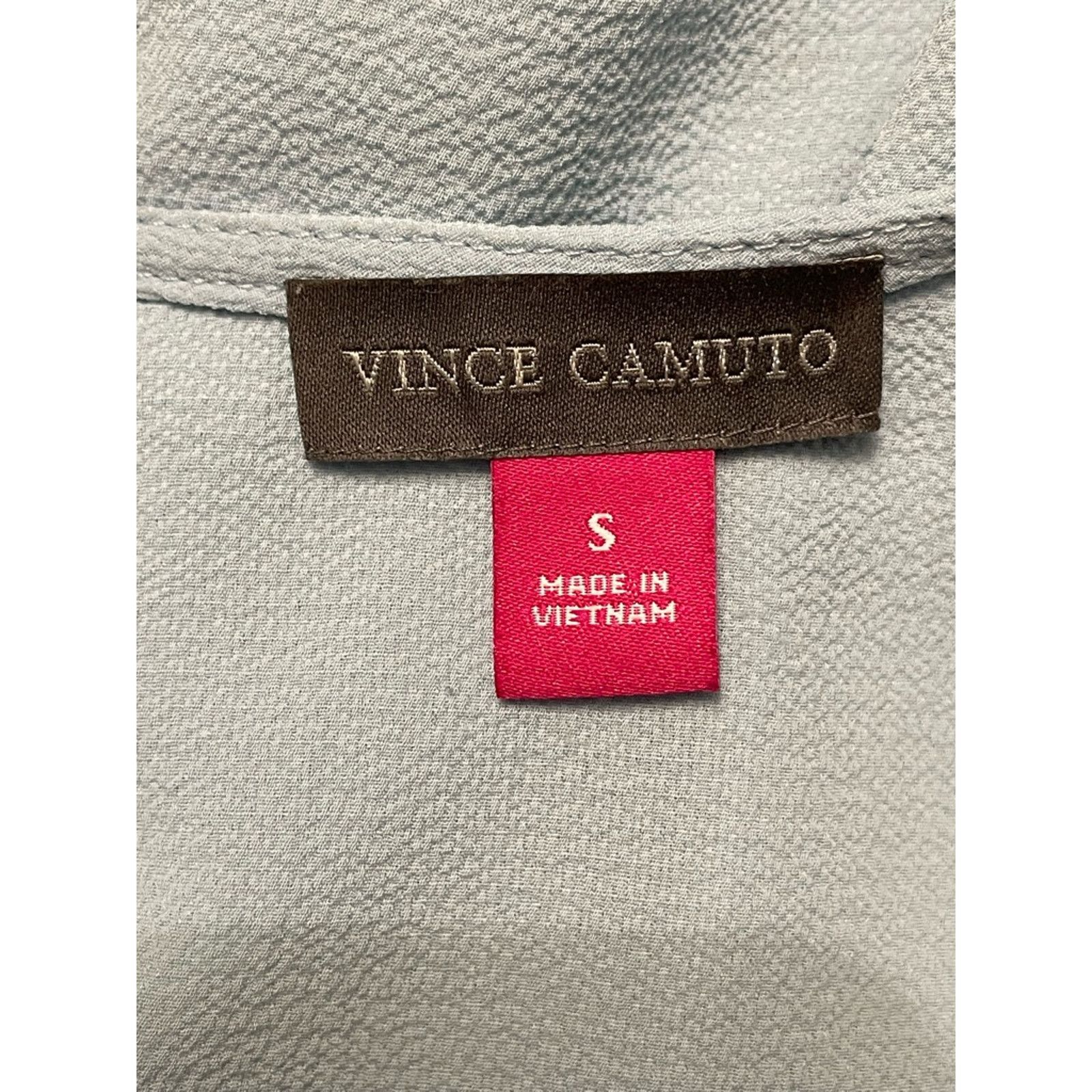 Vince Camuto Vince Camuto Blouse Scoop Neck Keyhole Back Blue Women's S Size S / US 4 / IT 40 - 8 Thumbnail