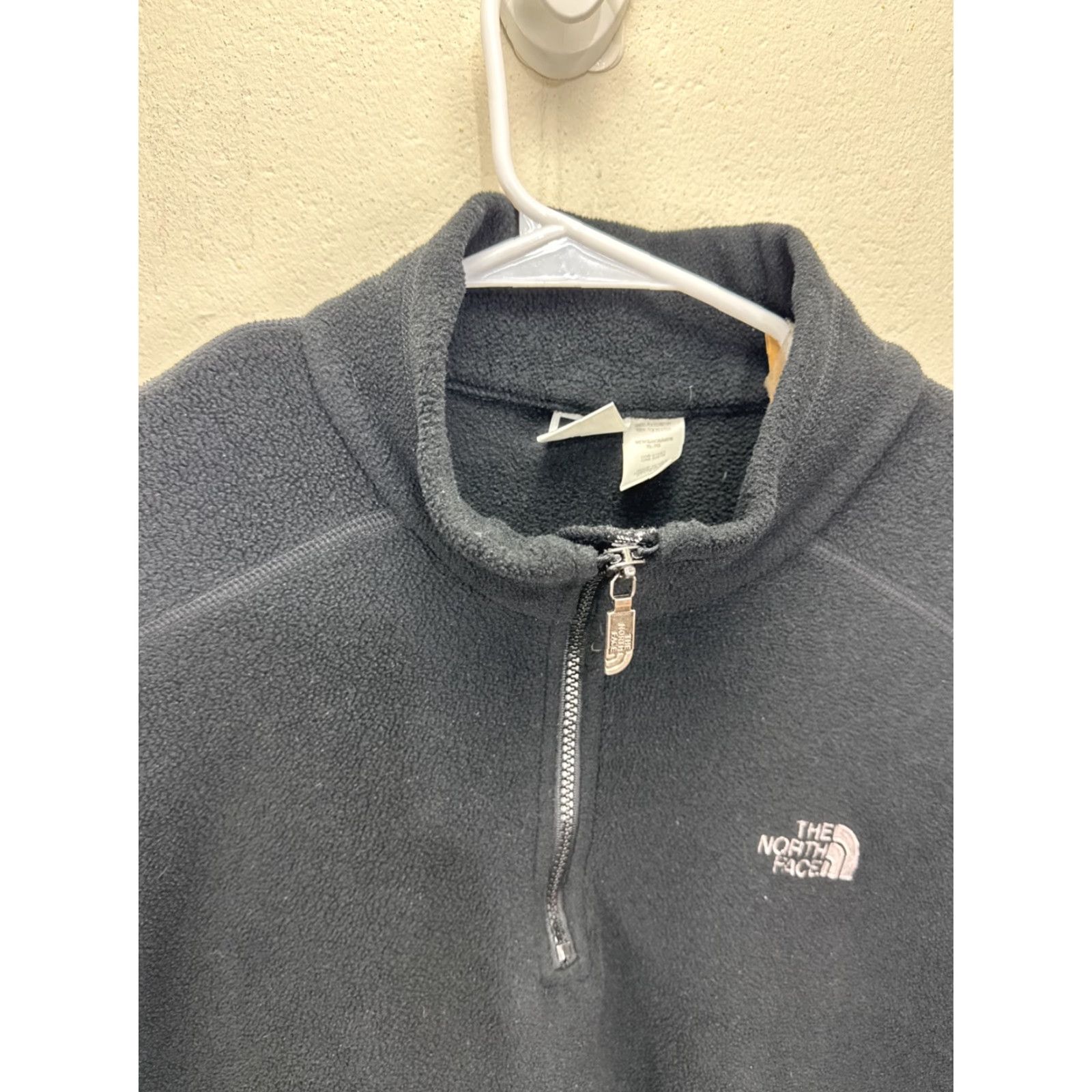 The North Face Vintage The North Face Fleece 1/4 Zip Pullover Sweater Mens XL Black Made in USA Size US XL / EU 56 / 4 - 3 Thumbnail