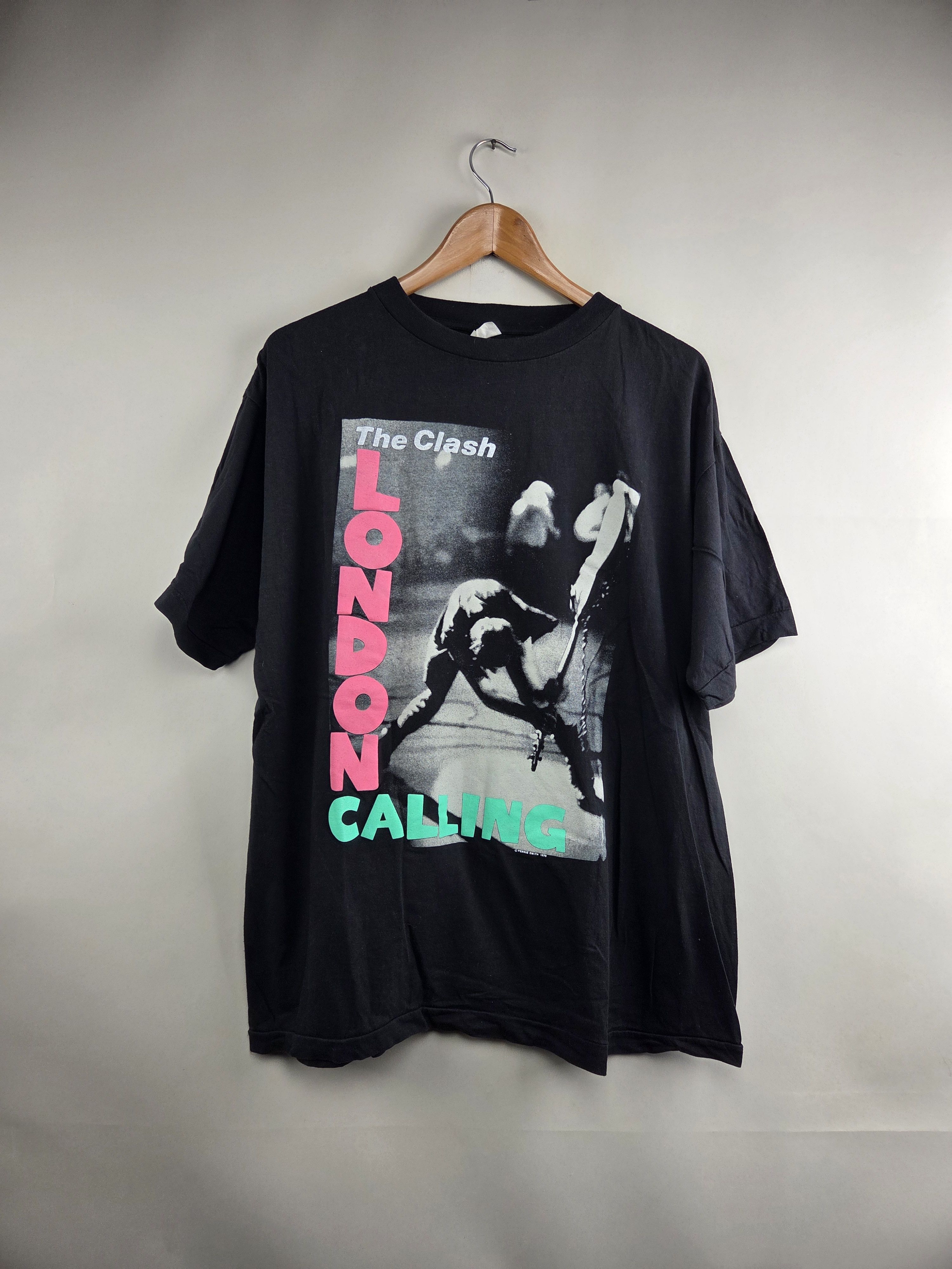 Band Tees × Vintage 80s The Clash London Calling Punk rock tee XL 22.5" 28" Size US XL / EU 56 / 4 - 7 Thumbnail