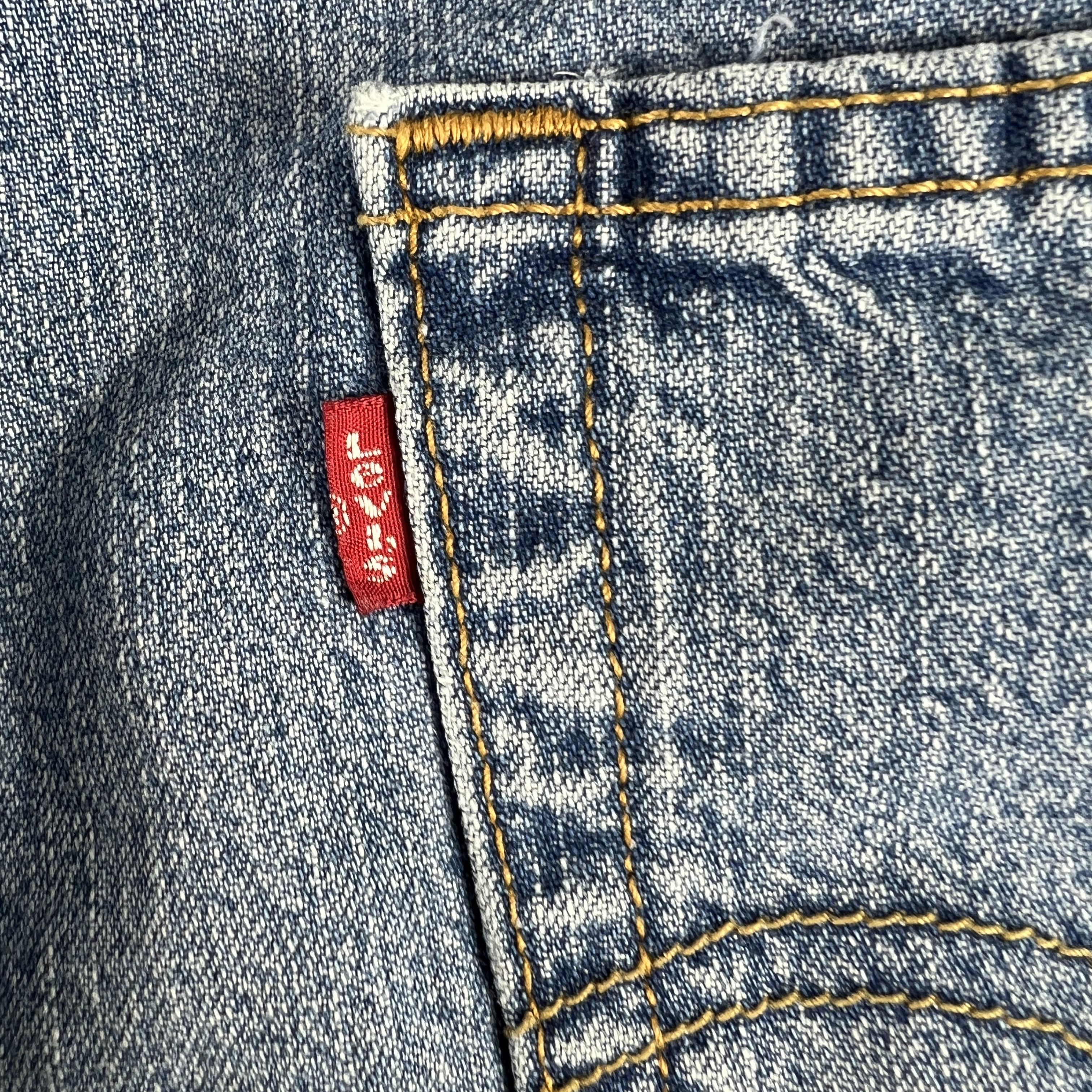 Levi's × Vintage Y2K Levi's Jean Shorts 569 Loose Faded Bermuda Denim Jorts Size US 36 / EU 52 - 8 Thumbnail