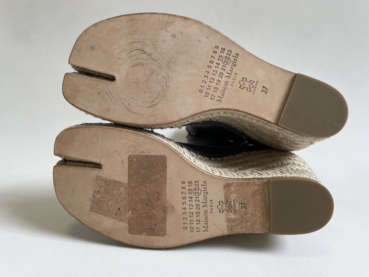 Maison Margiela Gray Canvas ‘Espadrille’ Tabi Boots Size US 7 / IT 37 - 17 Thumbnail