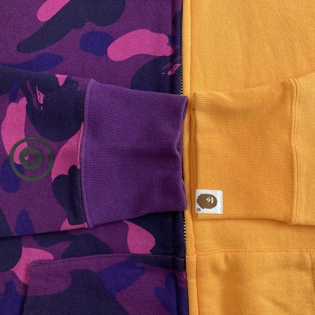 Bape BAPE Tiger Shark full zip hoodie purple camo a bathing ape Size US M / EU 48-50 / 2 - 6 Thumbnail