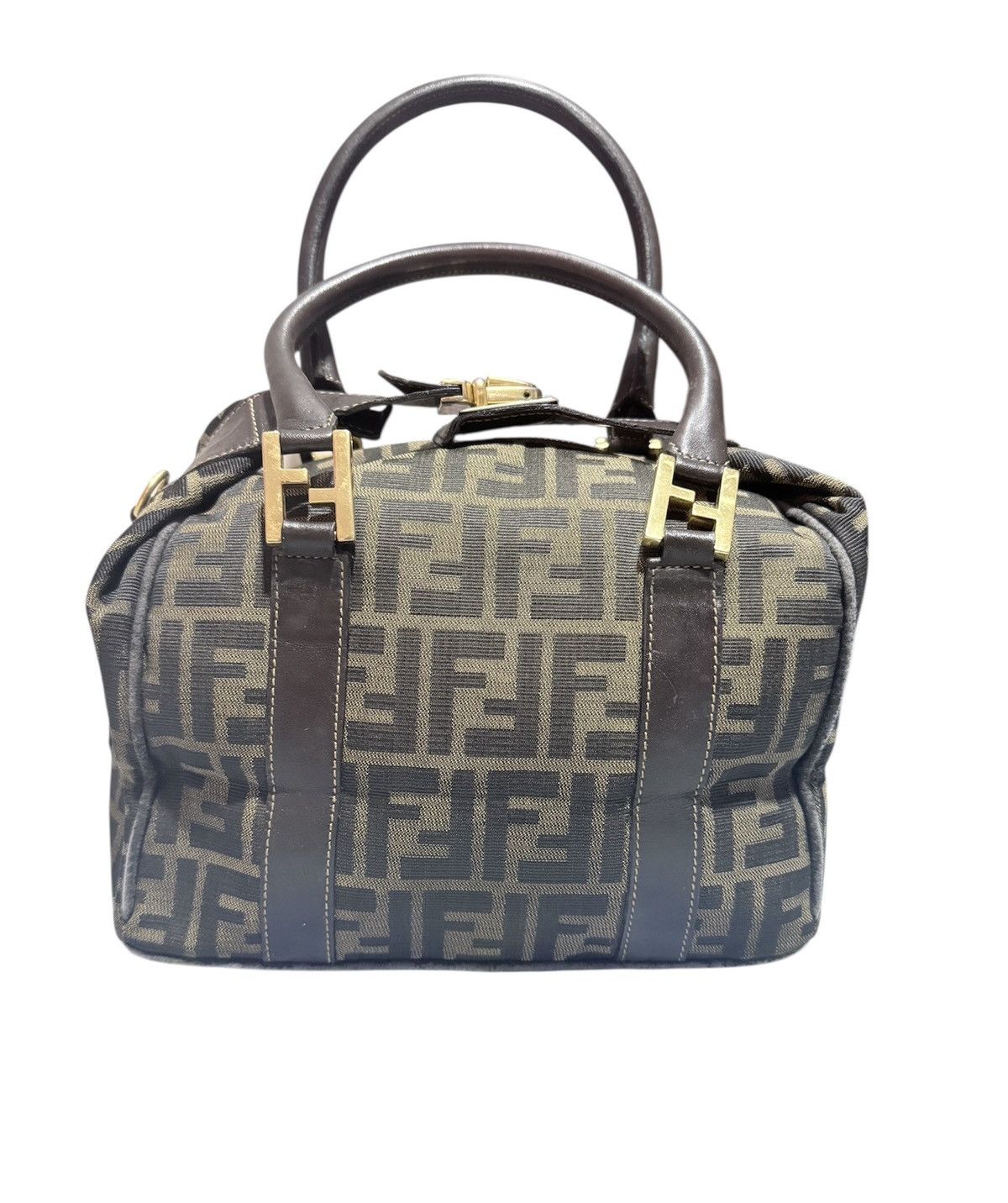 Fendi Zucca monogram boston bag 2 ways