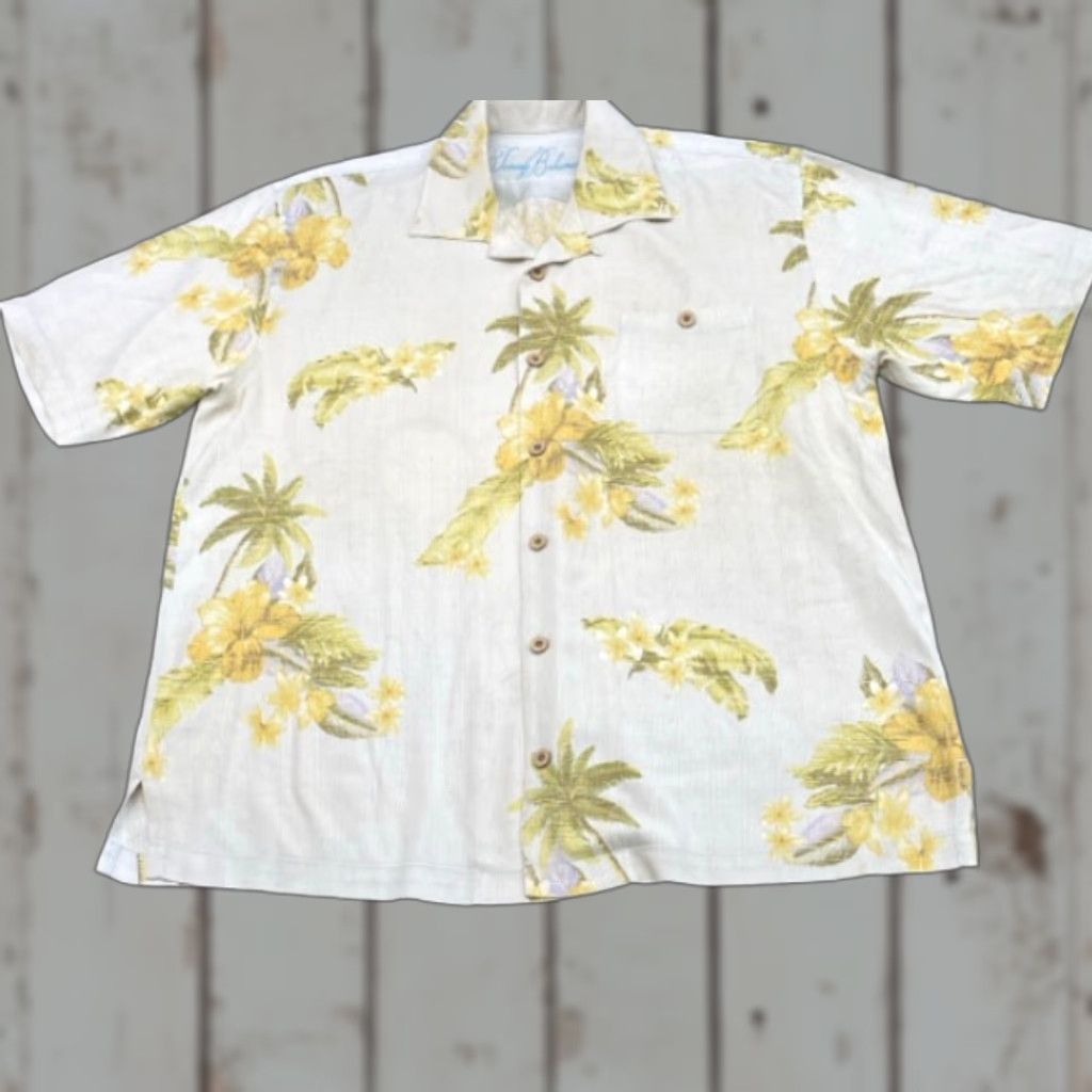 Tommy Bahama Tommy Bahama Silk Camp Shirt Men's L Short Sleeve Button-Down Hawaiian Floral Multicolor 100% Silk Button Up Shirt Mens L Size US L / EU 52-54 / 3 - 1 Thumbnail