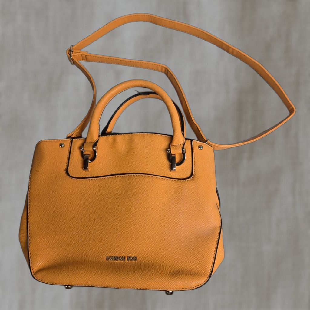 London Fog LONDON FOG Leather Shoulder Purse Handbag for Women - Orange Size ONE SIZE - 1 Thumbnail