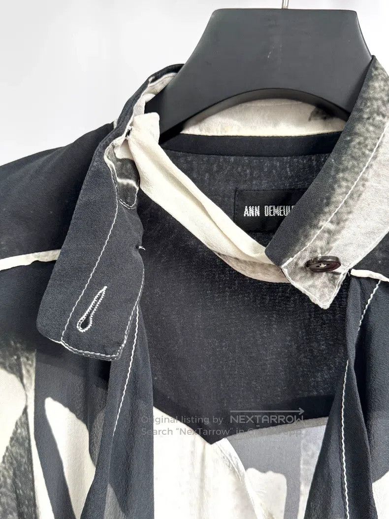 Ann Demeulemeester Ann Demeulemeester 36 ink silk coat Size S / US 4 / IT 40 - 6 Thumbnail